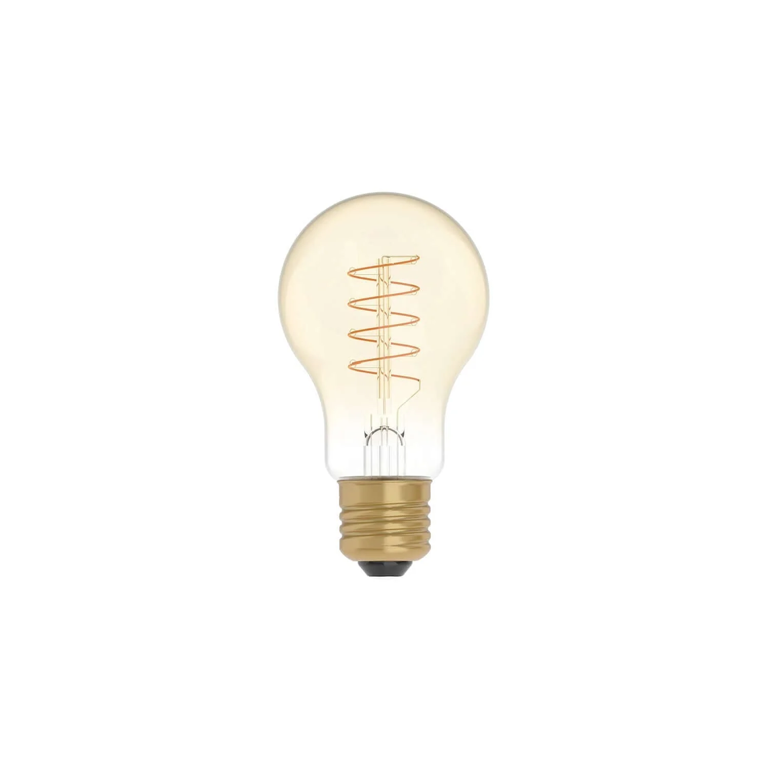 LED Light bulb Gold Carbon Line spiral filament Drop A60 4W 250Lm E27 1800K Dimmable - C03