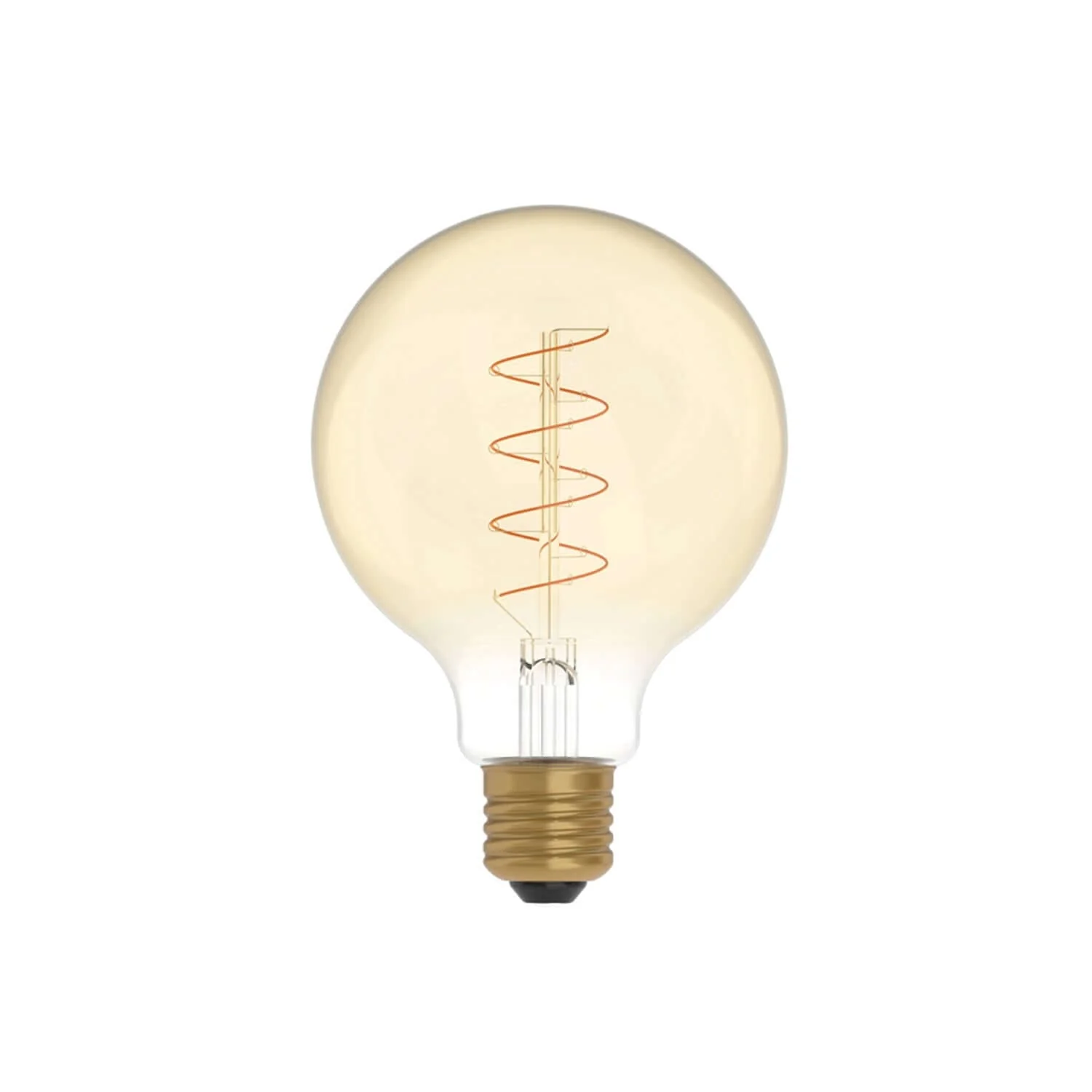 LED Light bulb Gold Carbon Line spiral filament Globe G95 4W 250Lm E27 1800K Dimmable - C06