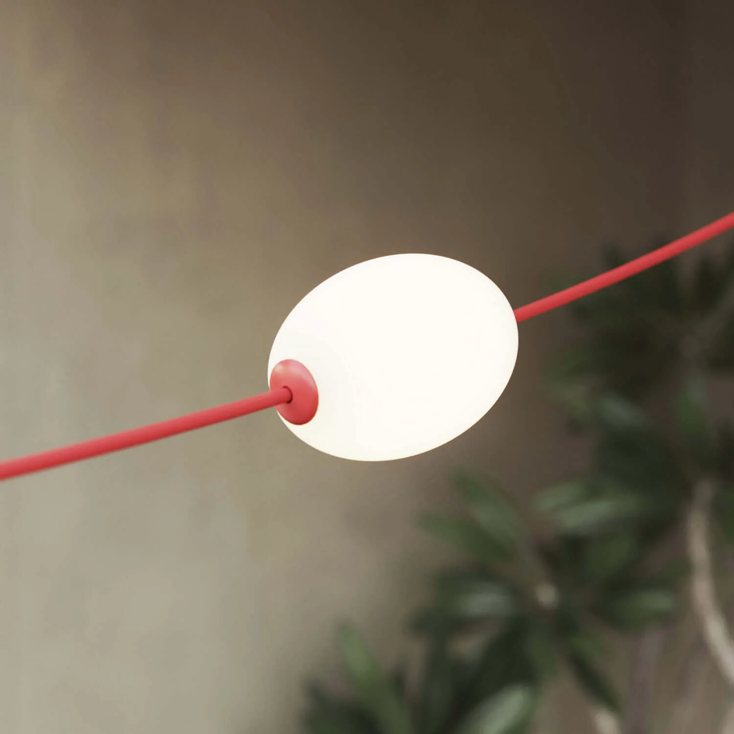 Grid string light with 7 outdoor light points IP67 Starfish red - Marina GRID - Image 6