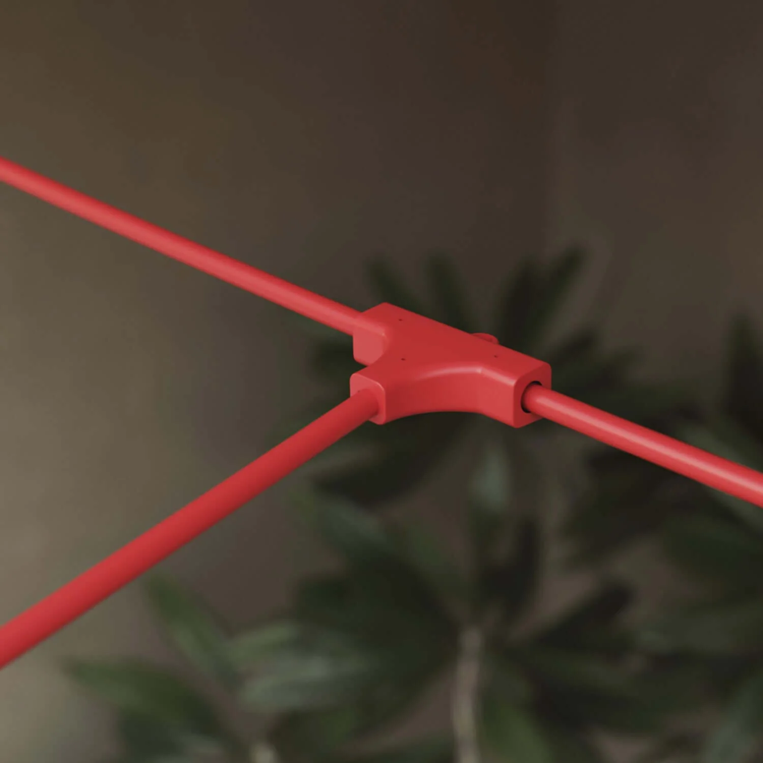 Grid string light with 7 outdoor light points IP67 Starfish red - Marina GRID - Image 8
