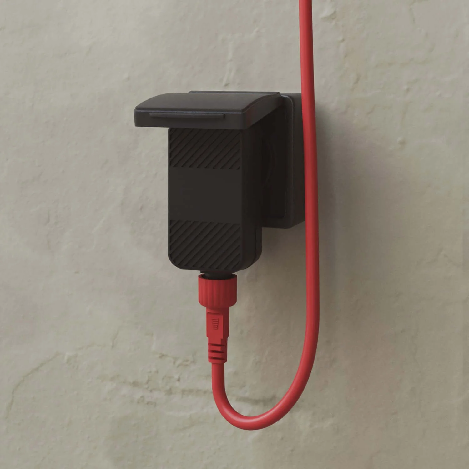 Grid string light with 7 outdoor light points IP67 Starfish red - Marina GRID - Image 9
