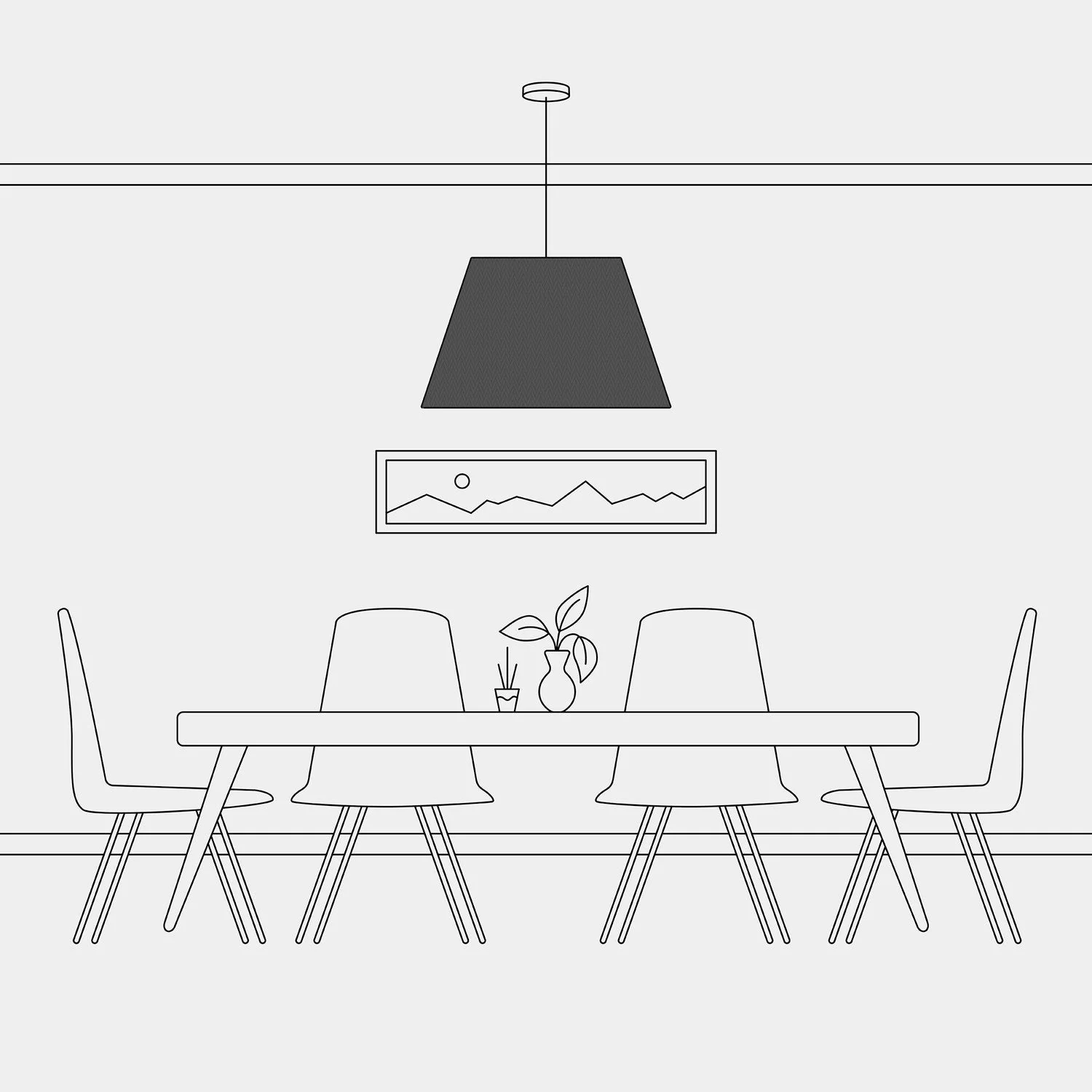 Impero Lampshade L for pendant with E27 fitting - Made in Italy - Anthracite Teletta - Image 5