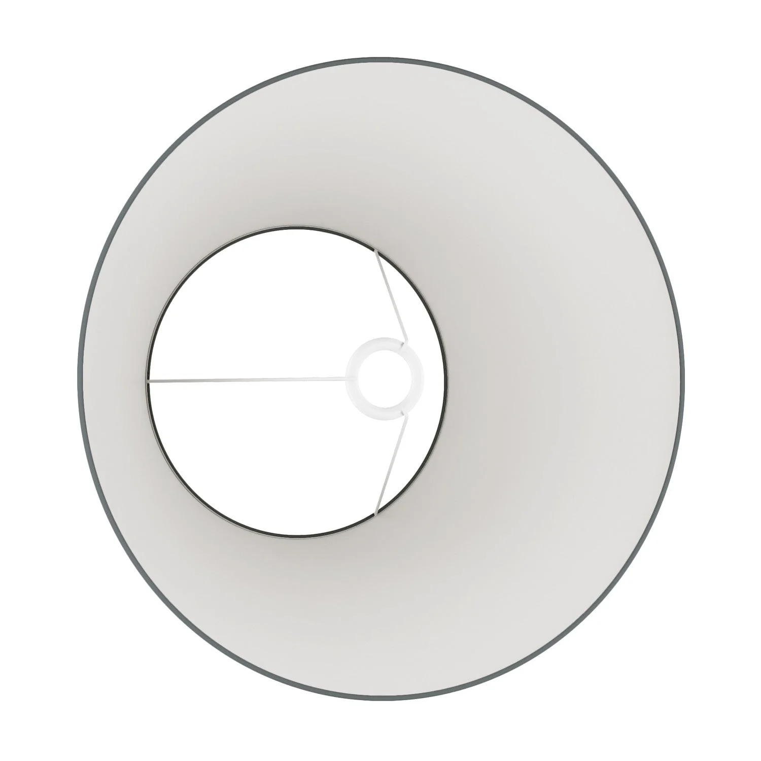 Impero L Lampshade for table lamp or wall sconce with E27 fitting - Made in Italy - Dark Gray Cotton - Image 3