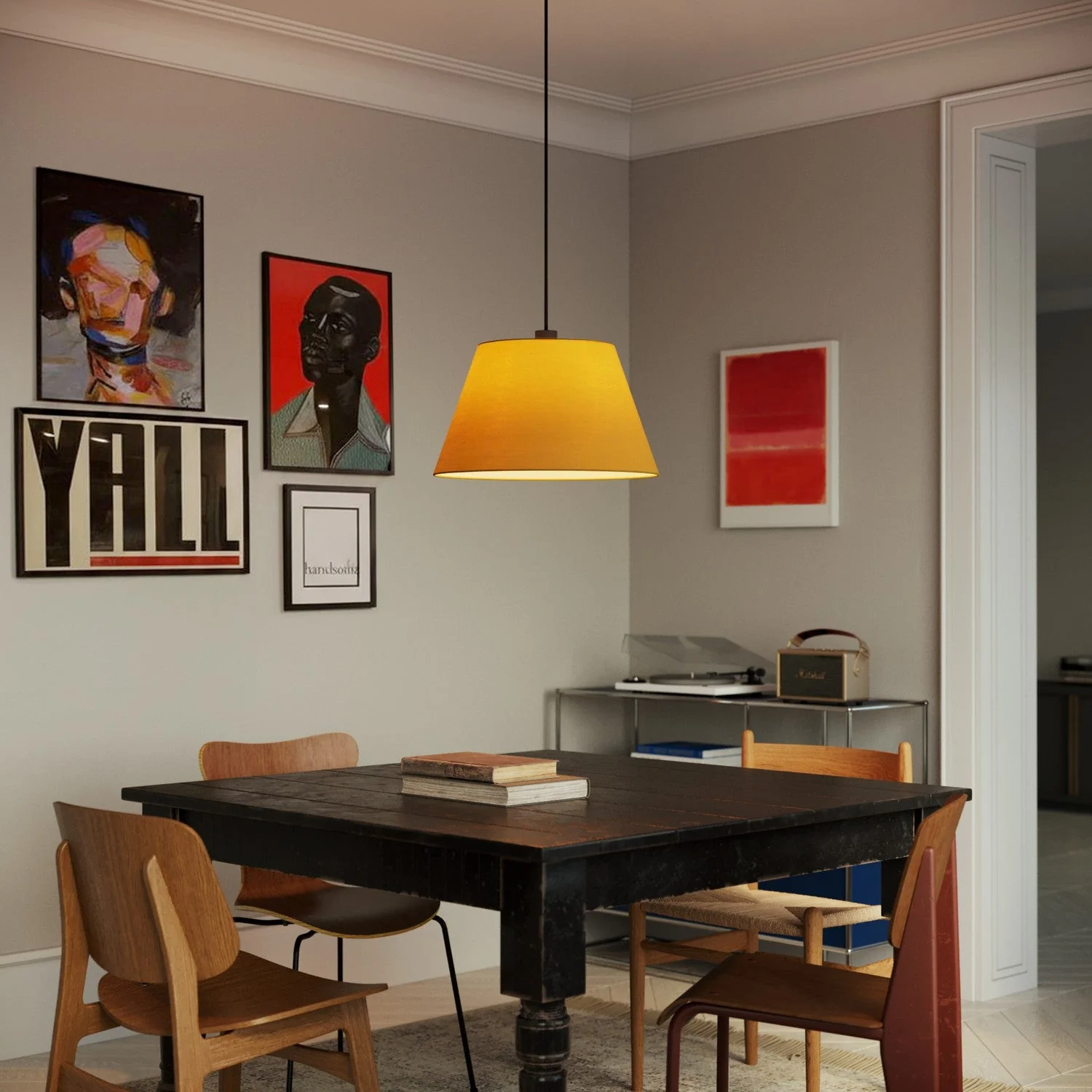 Impero L Lampshade for pendant with E27 fitting - Made in Italy - Arenal Gold - Image 2
