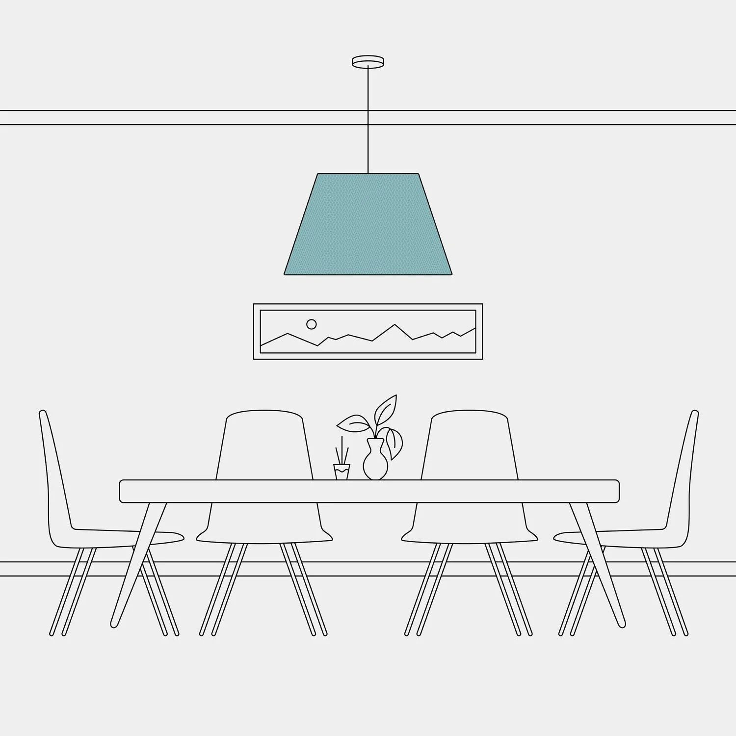 Impero Lampshade L for pendant with E27 fitting - Made in Italy - Teletta Verde Dubbio - Image 5