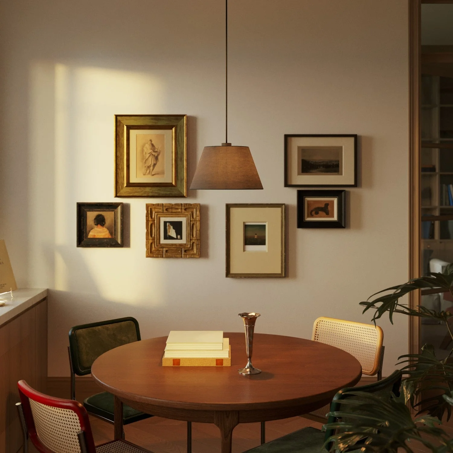 Impero M Lampshade for pendant with E27 fitting - Made in Italy - Dark Gray Teletta - Image 2