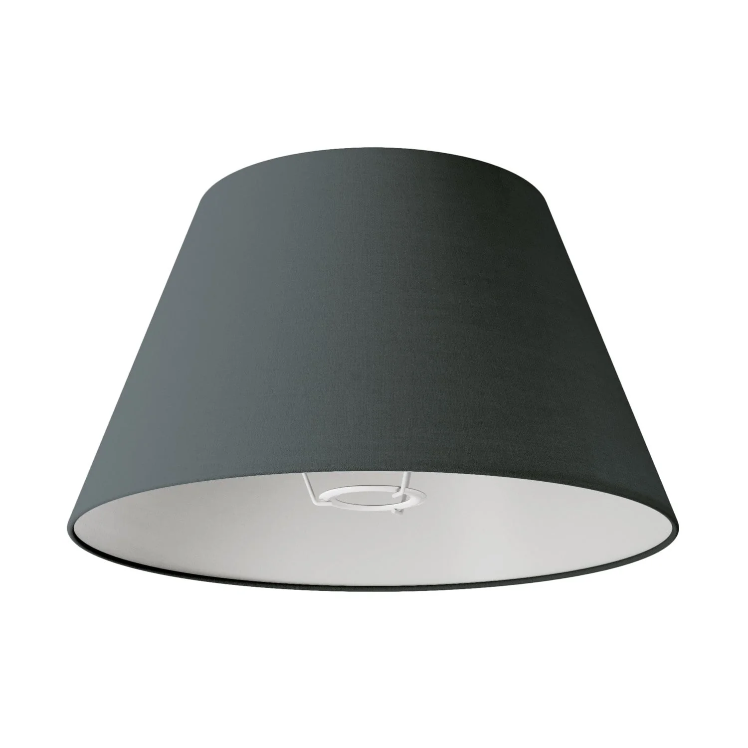 Impero M Lampshade in fabric for floor lamp with E27 fitting - Made in Italy - Dark Grey Fabric