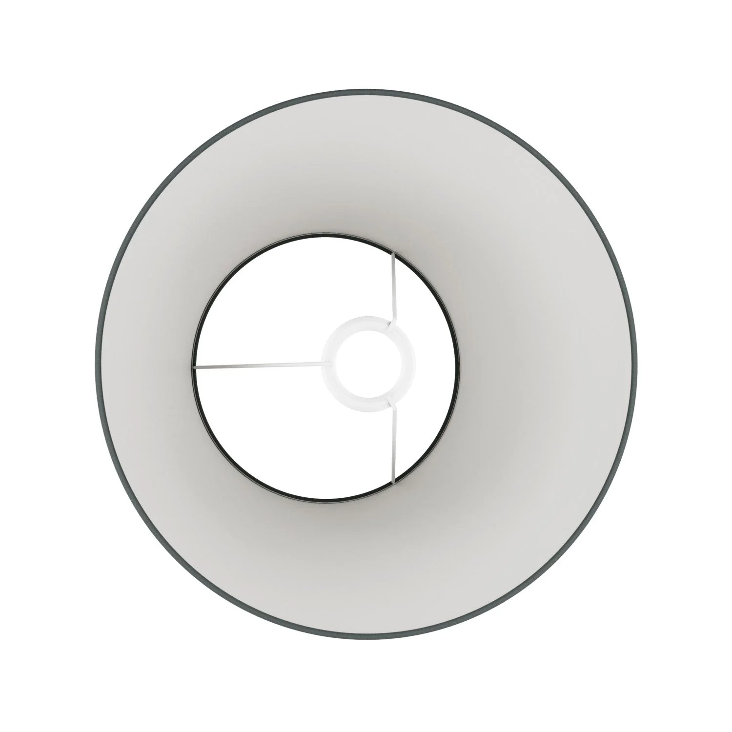 Impero M Lampshade in fabric for floor lamp with E27 fitting - Made in Italy - Dark Grey Fabric - Image 3