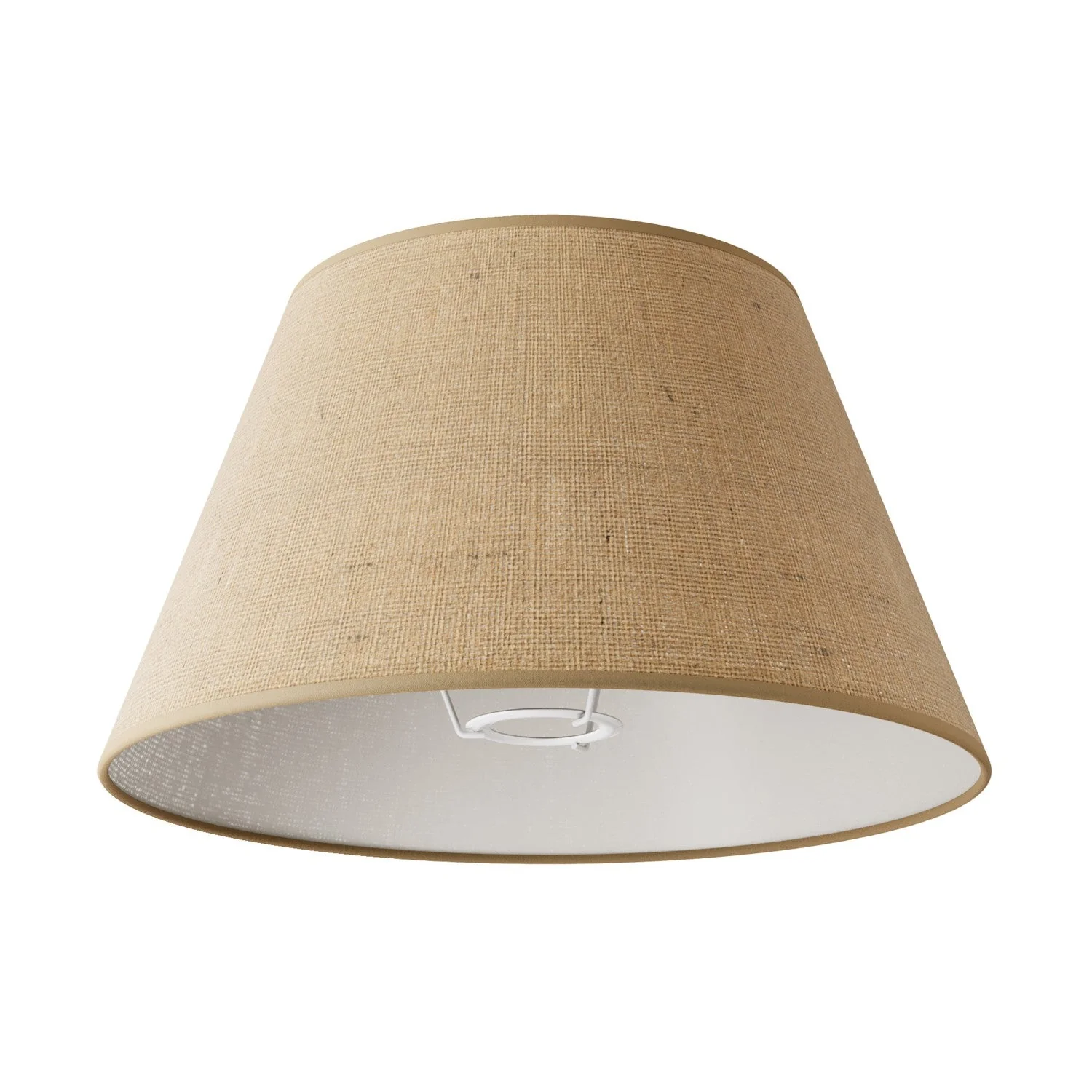 Impero M lampshade in fabric for table lamp or wall light with E27 fitting - Made in Italy - Natural jute