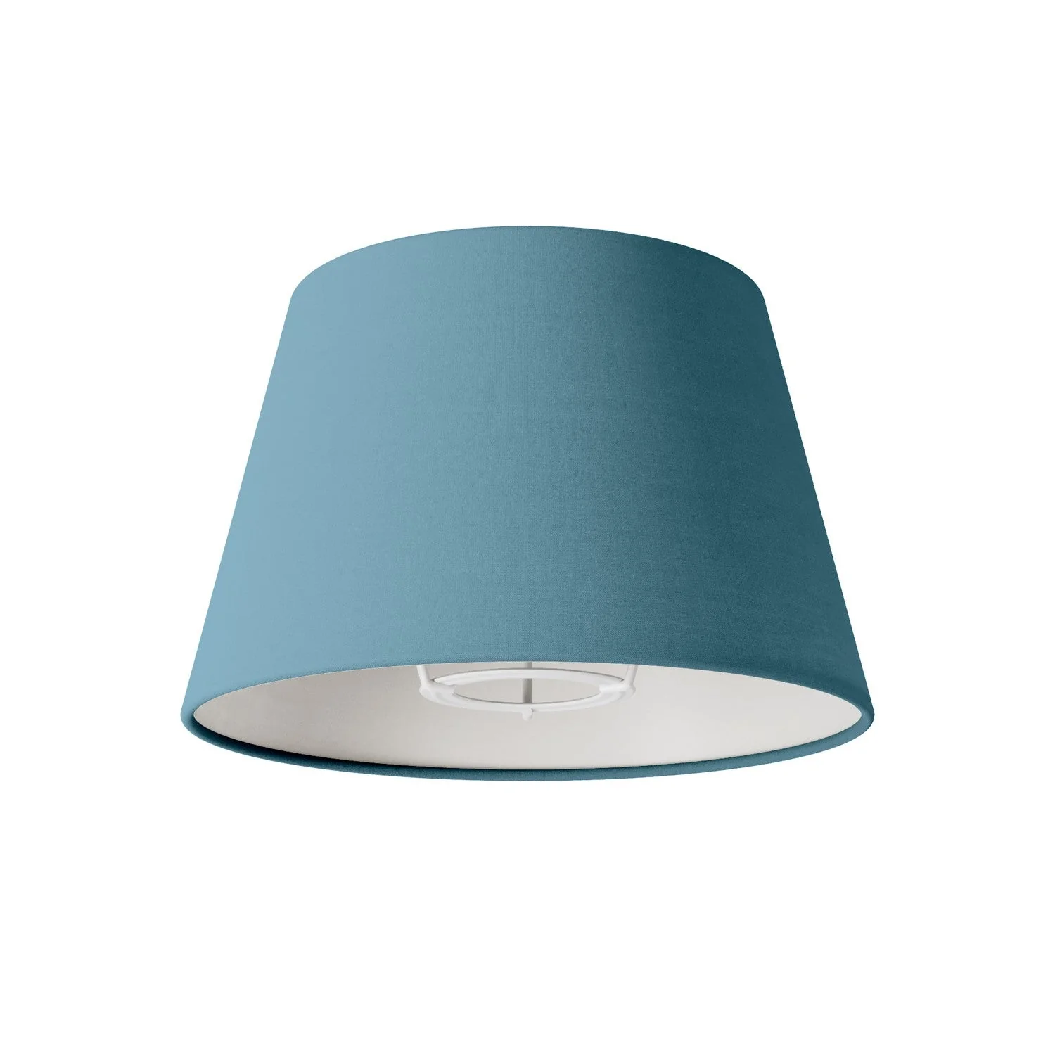 Empire S Lampshade with E27 fitting for table lamp or wall light - Made in Italy - Severe Blue Cotton
