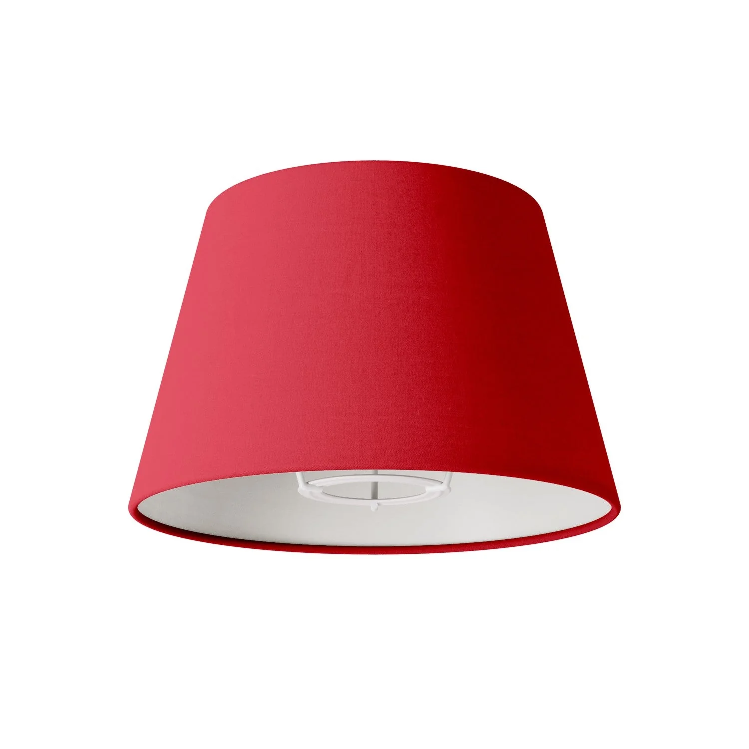 Impero S lampshade with E27 fitting for table lamp or wall light - Made in Italy - Red Teletta