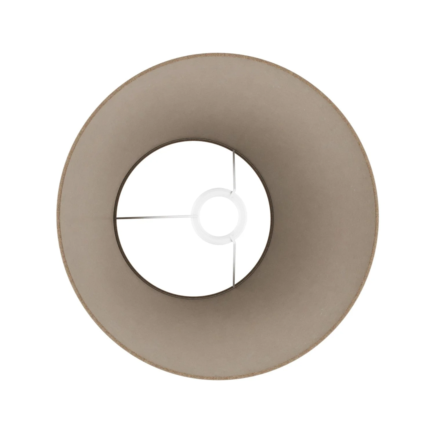 Impero M Lampshade in fabric for floor lamp with E27 fitting - Made in Italy - Brown Wool - Image 3