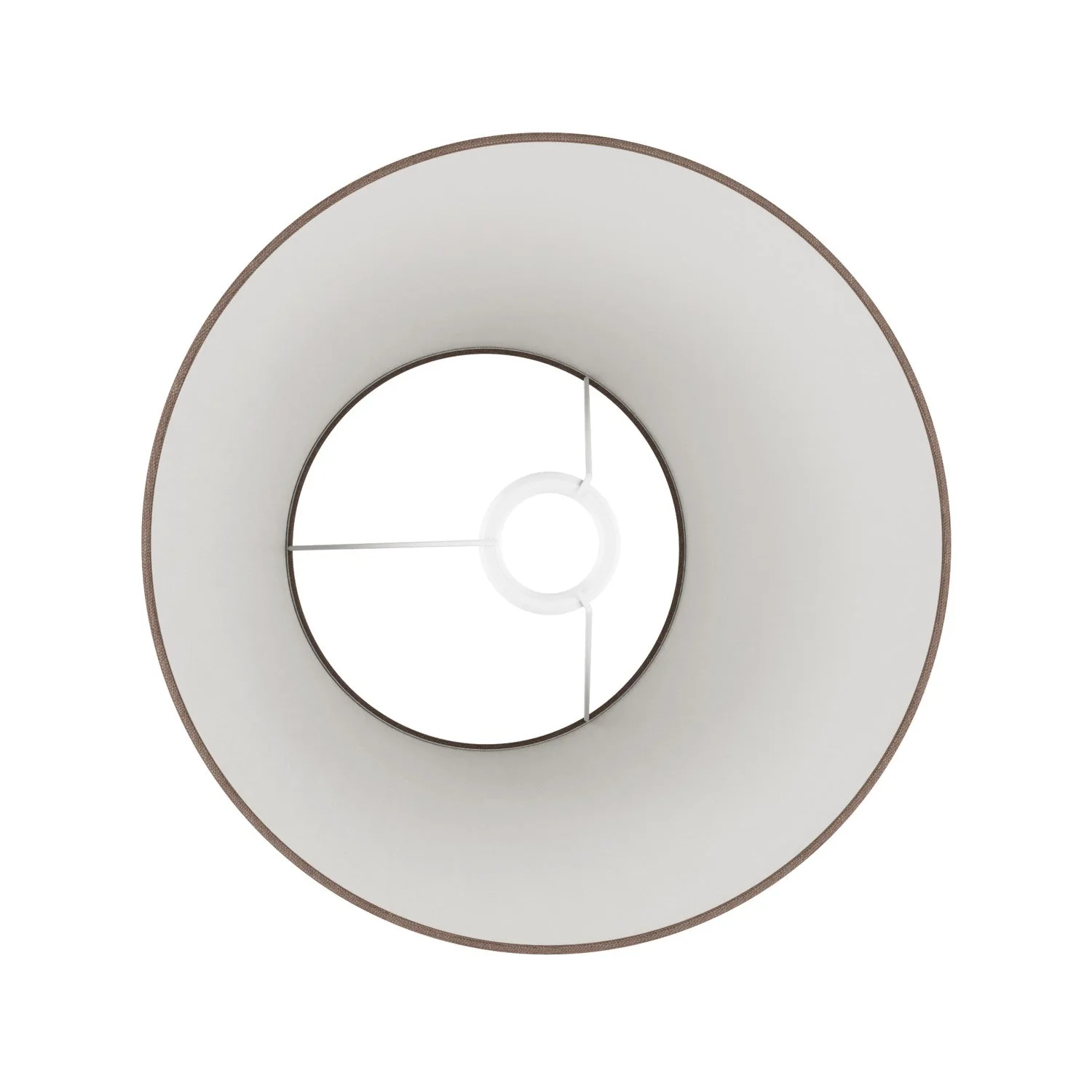 Impero Lampshade M in fabric for floor lamp with E27 fitting - Made in Italy - Camelot Brown - Image 3
