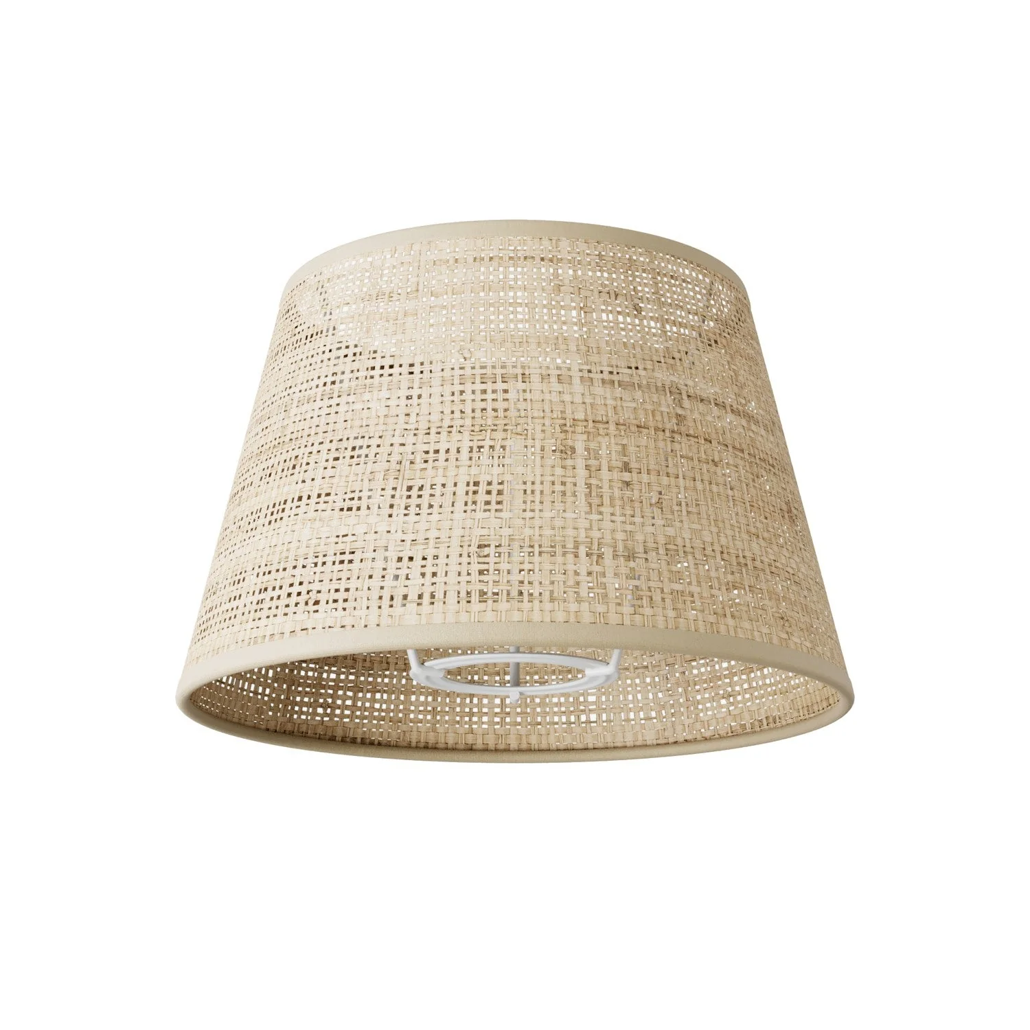 Impero Lampshade S with E27 fitting for table lamp or wall sconce - Made in Italy - Raphia