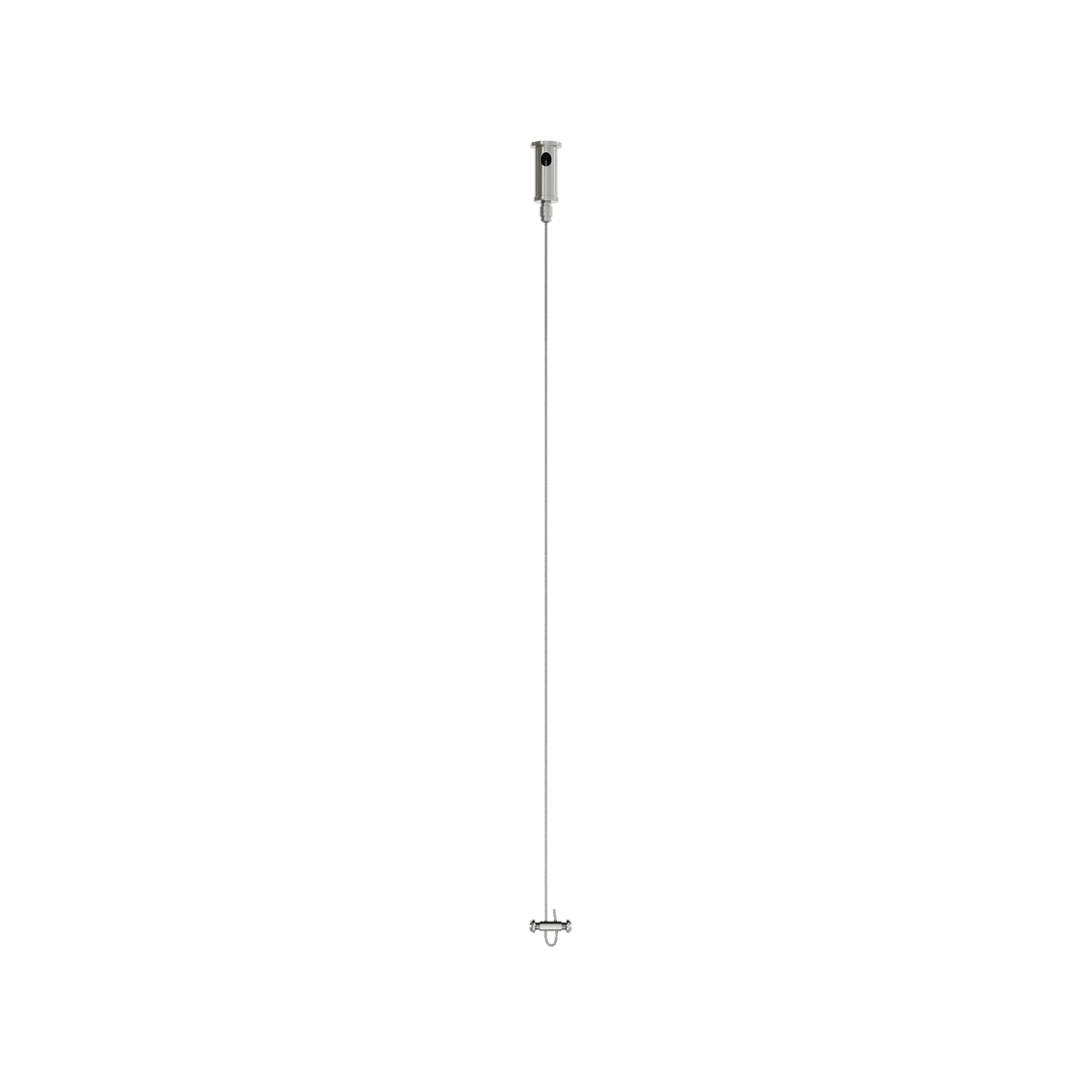 Independent suspension kit: Ceiling tensioner, 3m steel Cord and cord clamp