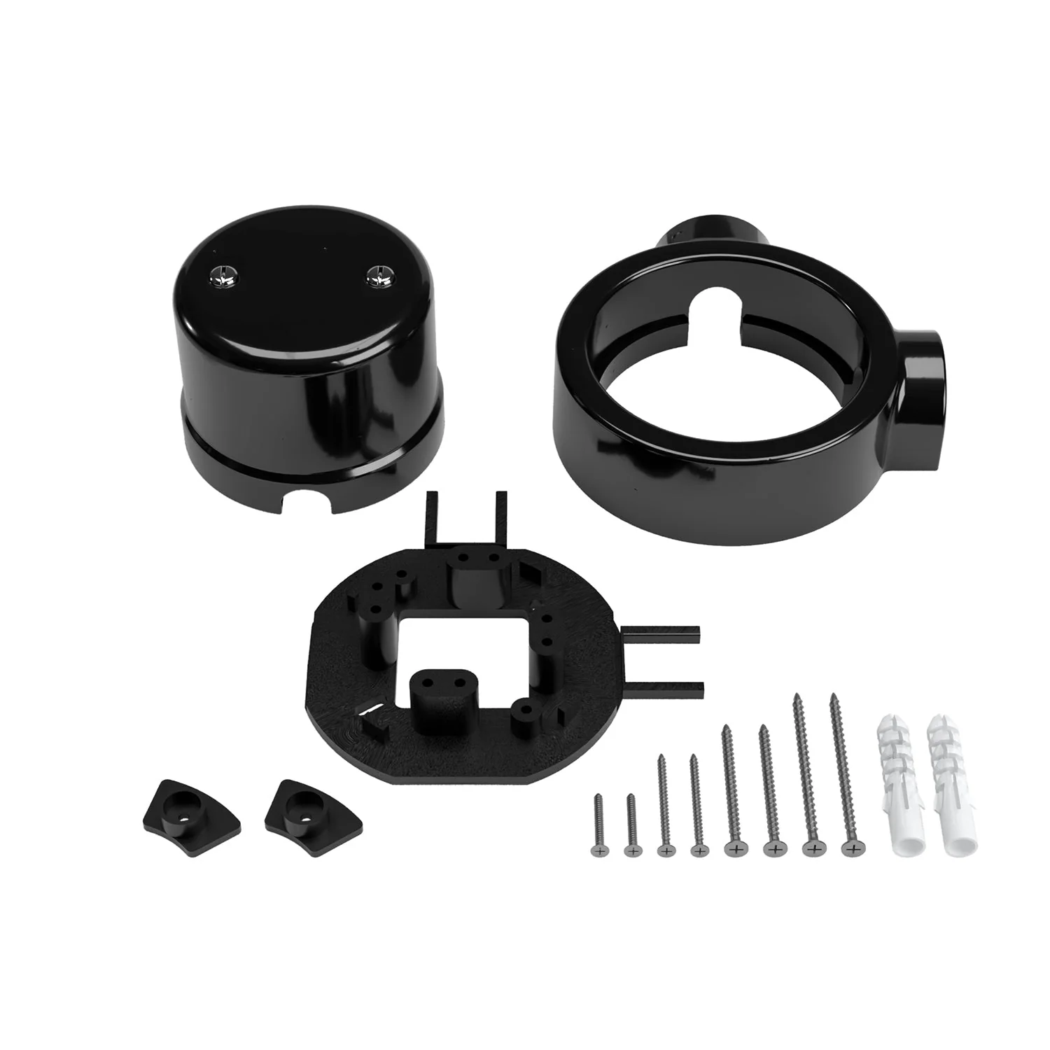 Junction box kit and base for Creative-Tubes in porcelain - Black - Image 10