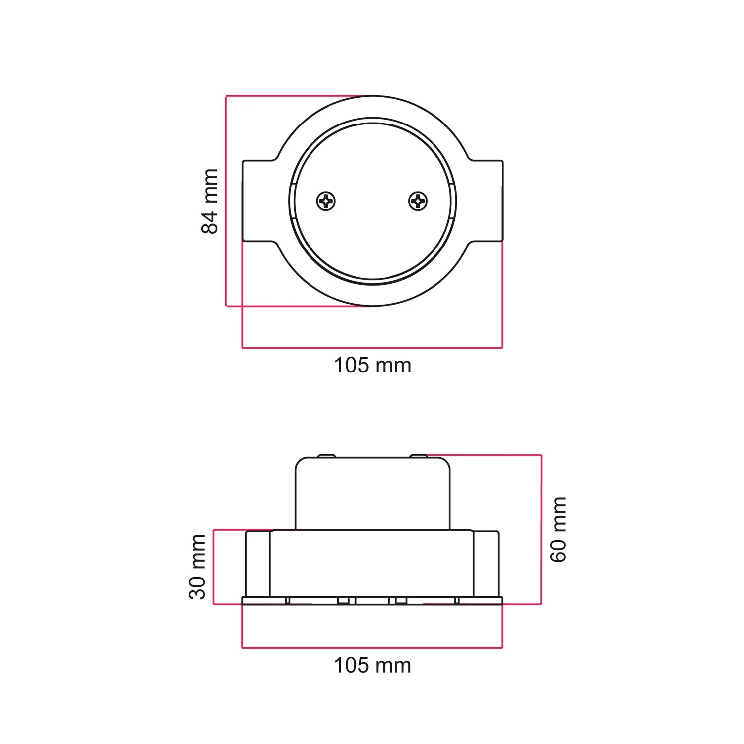 Junction box kit and base for Creative-Tubes in porcelain - Black - Image 20