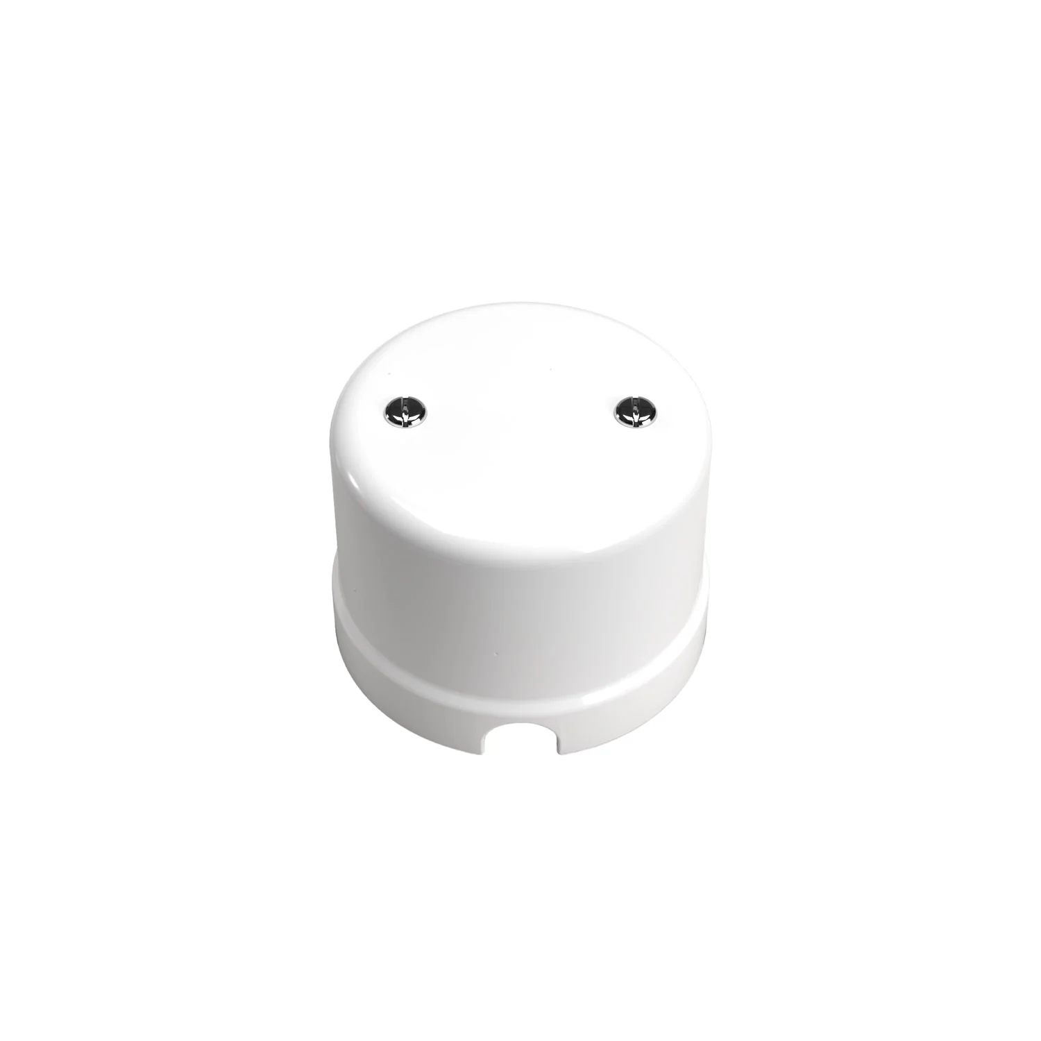 Junction box compatible with porcelain base – White