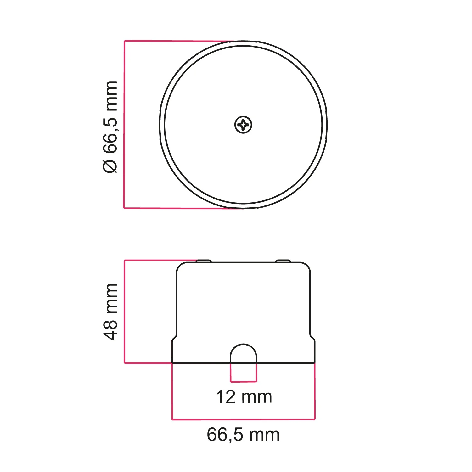 Junction box compatible with porcelain base – White - Image 6