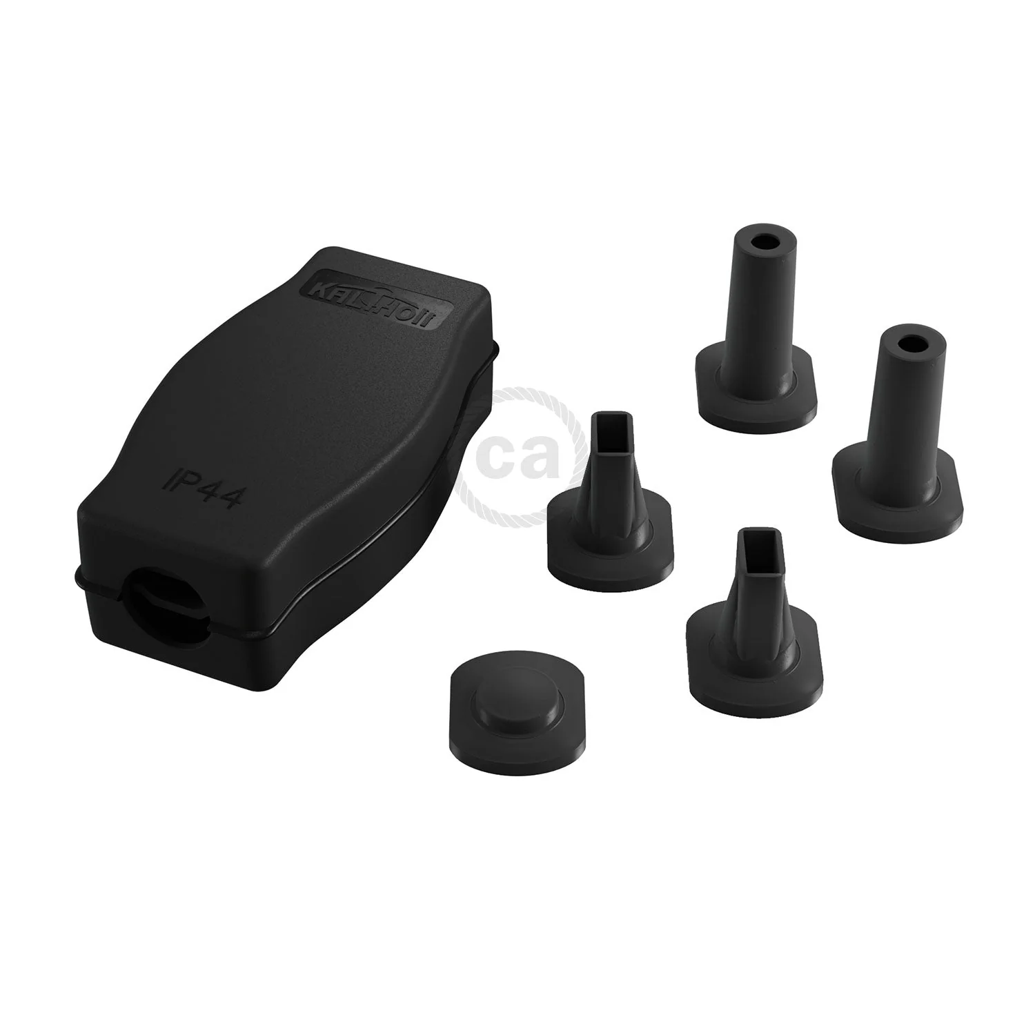 Junction box for Lumet String Lights System with adapters for round and flat cables - Image 4