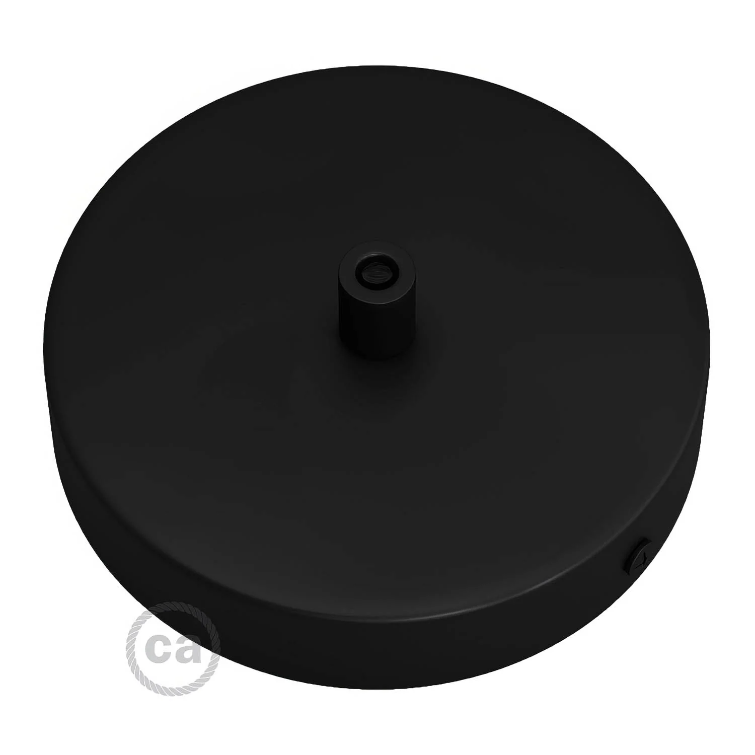 Cylindrical ceiling rose kit in metal - Black - Image 7