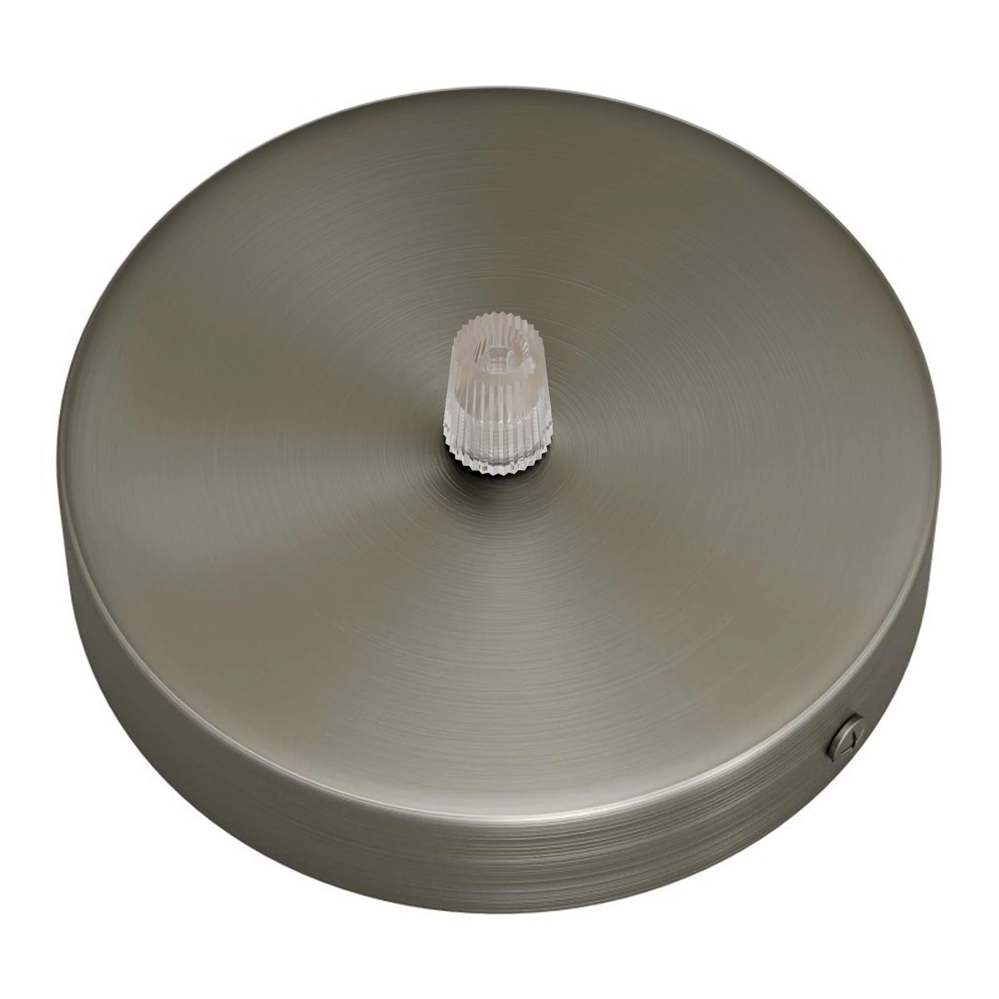 Cylindrical metal ceiling rose kit - Satin titanium - Image 2