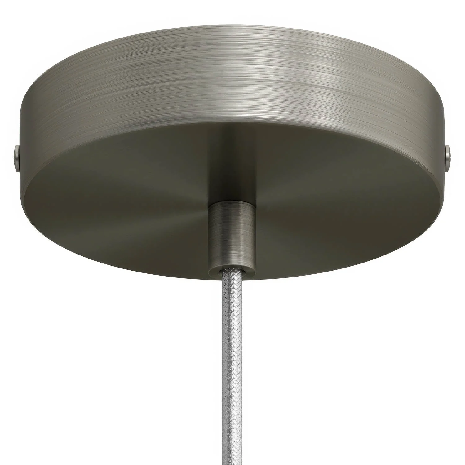 Cylindrical metal ceiling rose kit - Satin titanium - Image 6