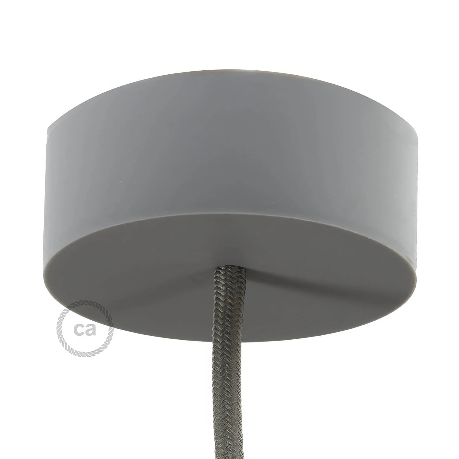 Cylindrical silicone ceiling rose kit - Grey