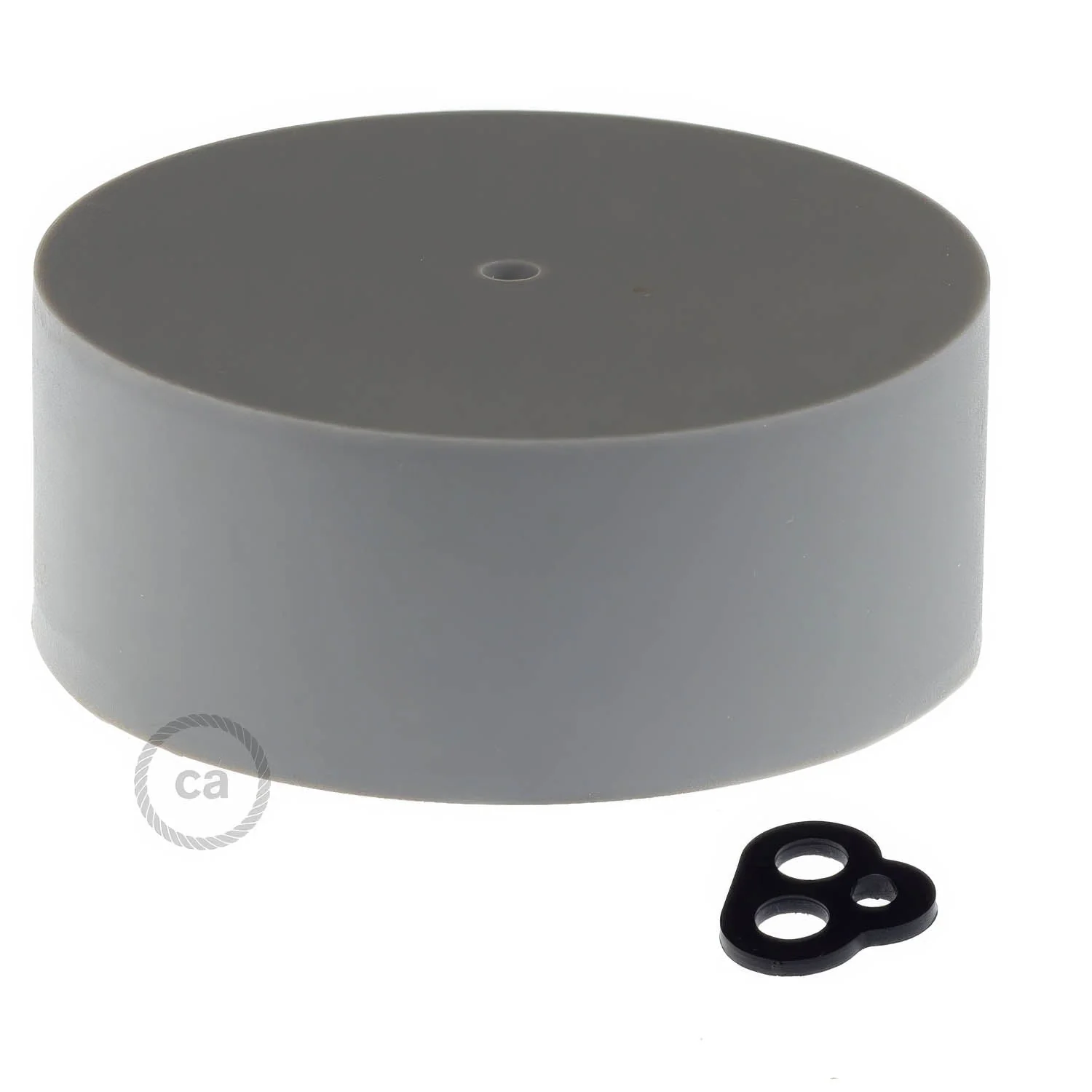 Cylindrical silicone ceiling rose kit - Grey - Image 3