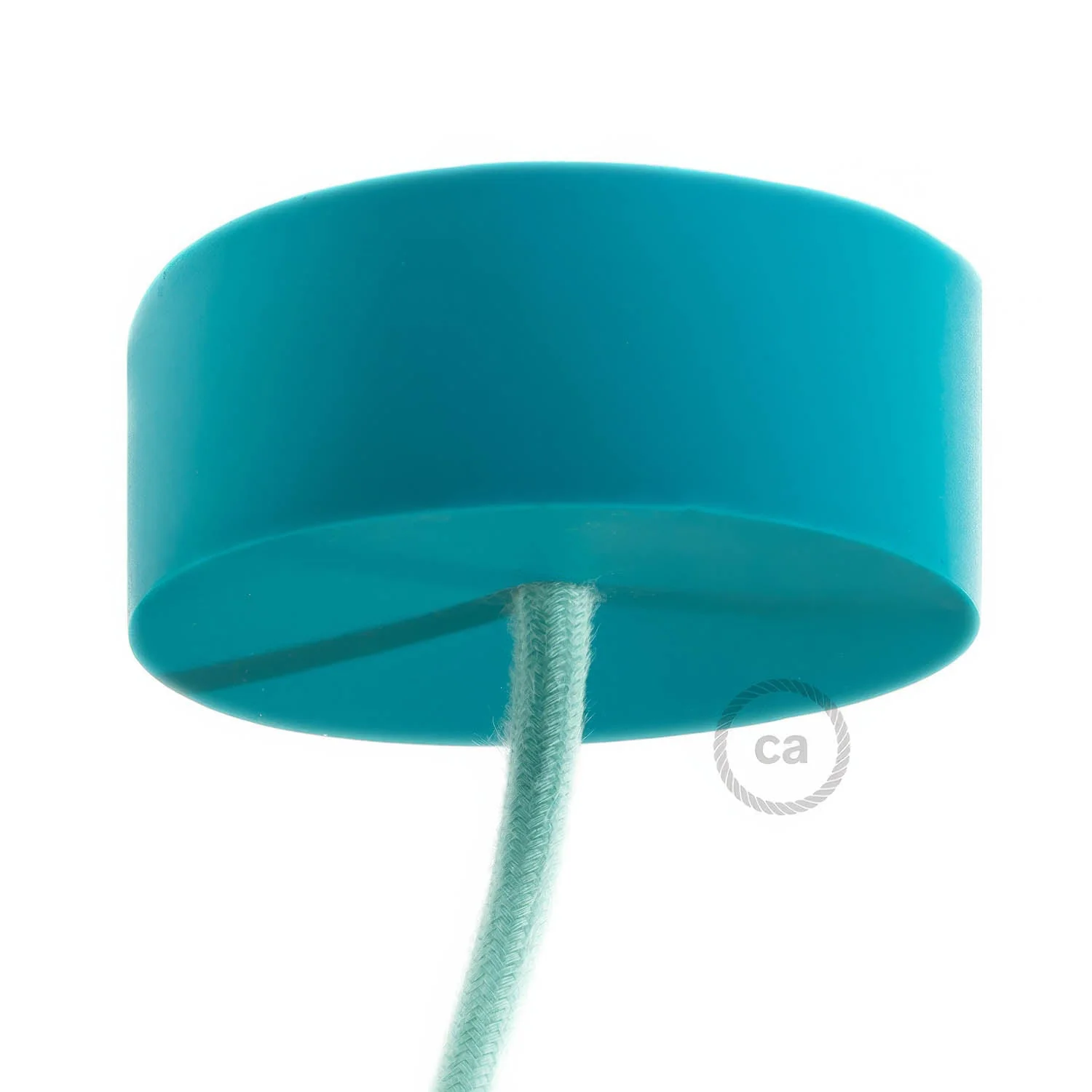 Cylindrical silicone ceiling rose kit - Turquoise