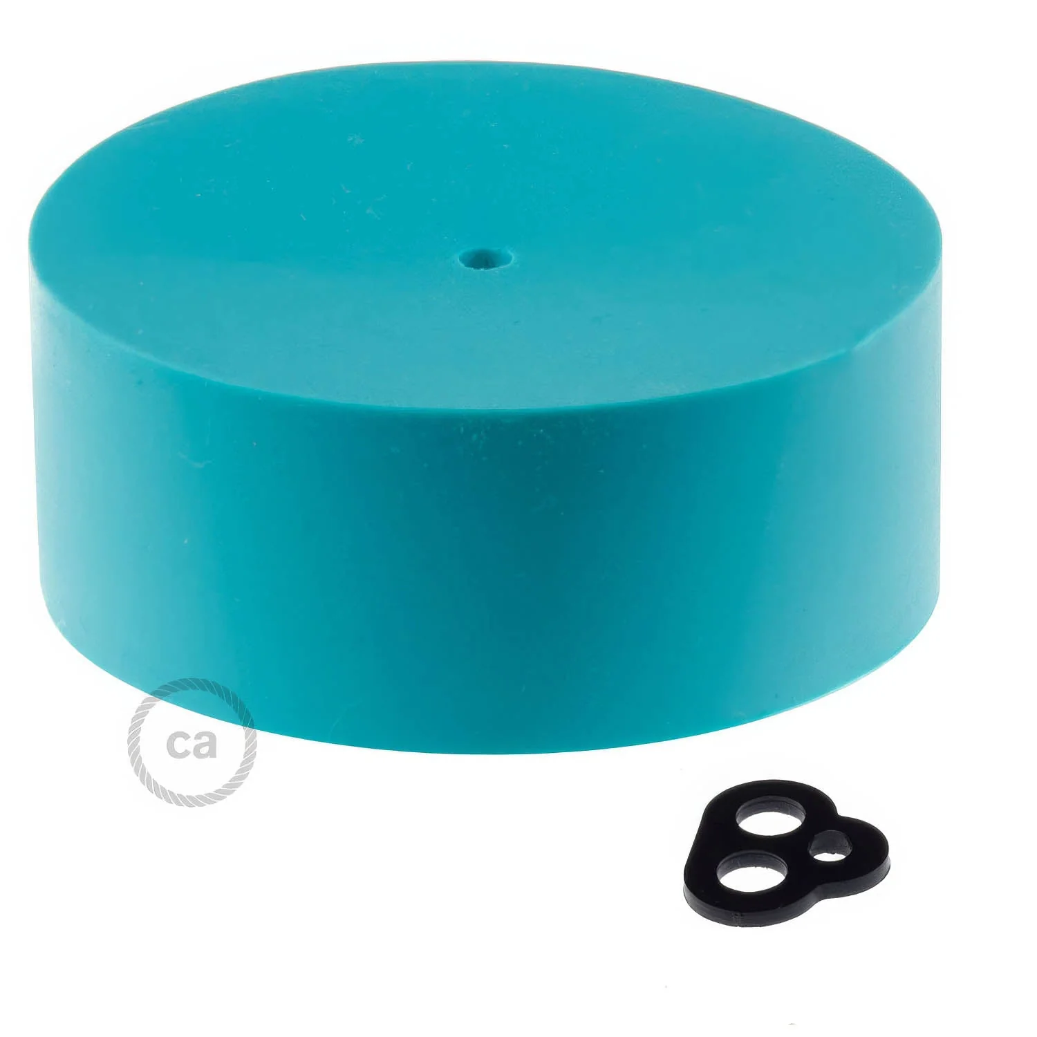 Cylindrical silicone ceiling rose kit - Turquoise - Image 3