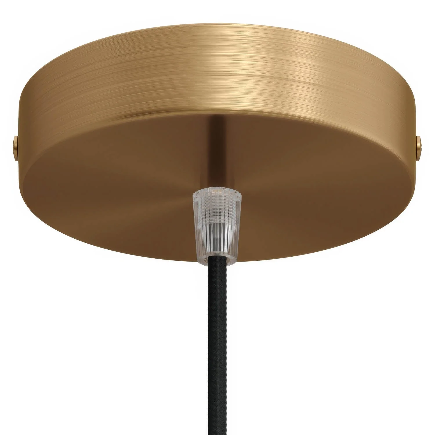 Cylindrical metal ceiling rose kit - Satin bronze