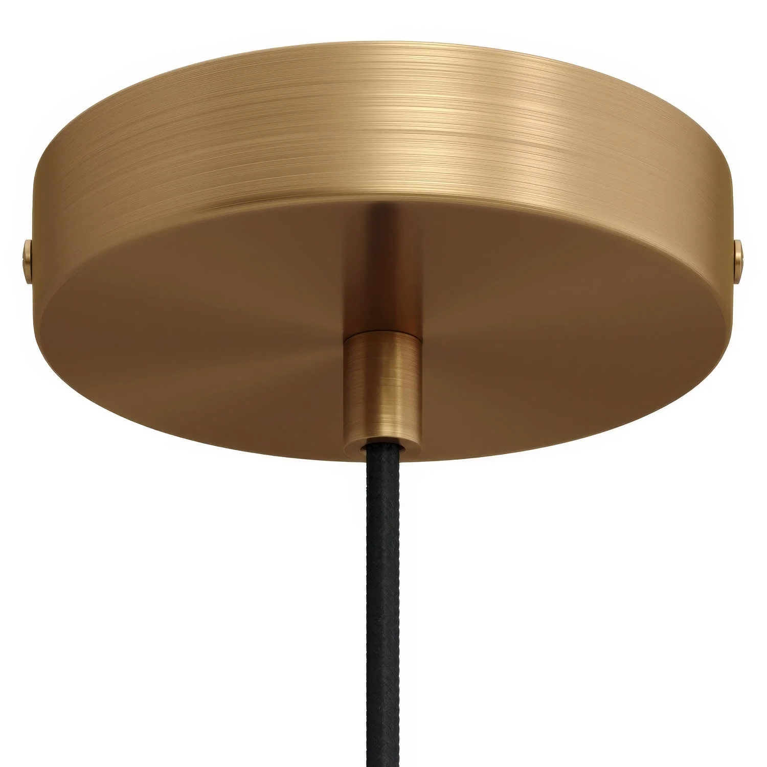 Cylindrical metal ceiling rose kit - Satin bronze - Image 6