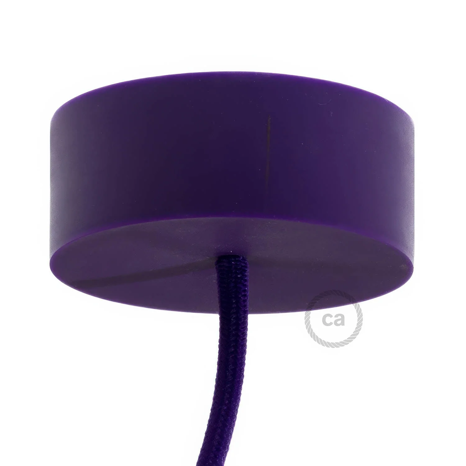 Cylindrical ceiling rose kit in silicone - Purple