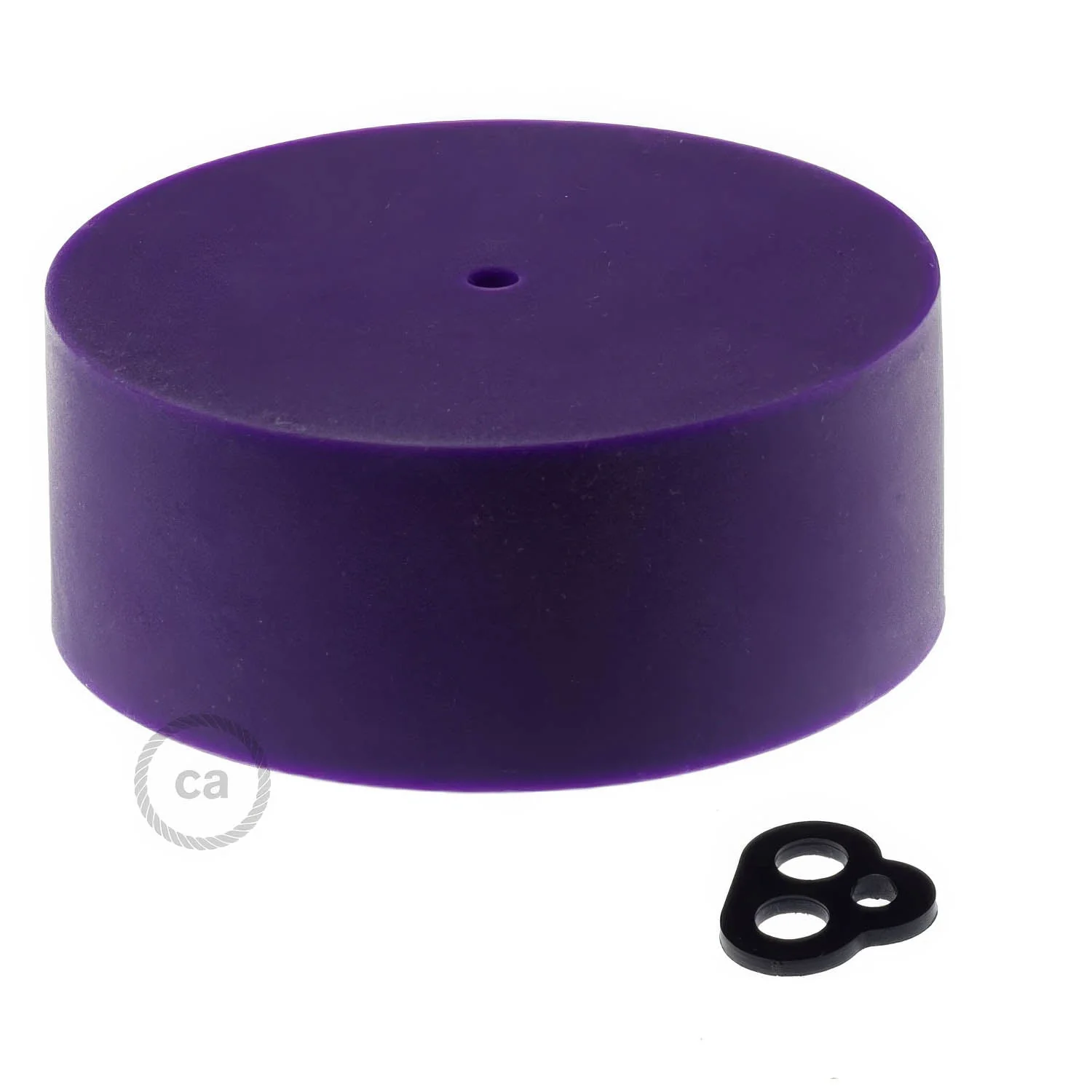 Cylindrical ceiling rose kit in silicone - Purple - Image 3