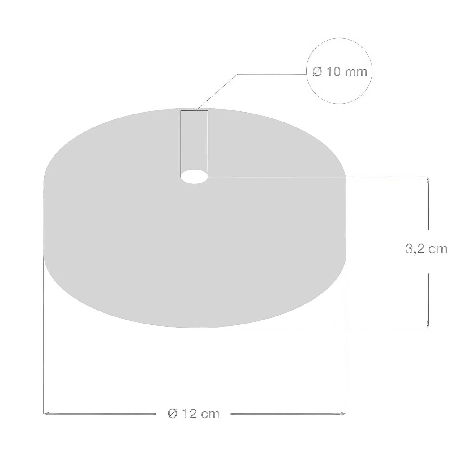 Ceiling rose kit in wood - Black - Image 4