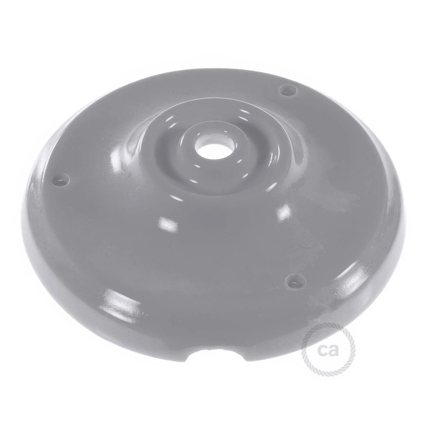 Porcelain ceiling rose kit - Grey - Image 2