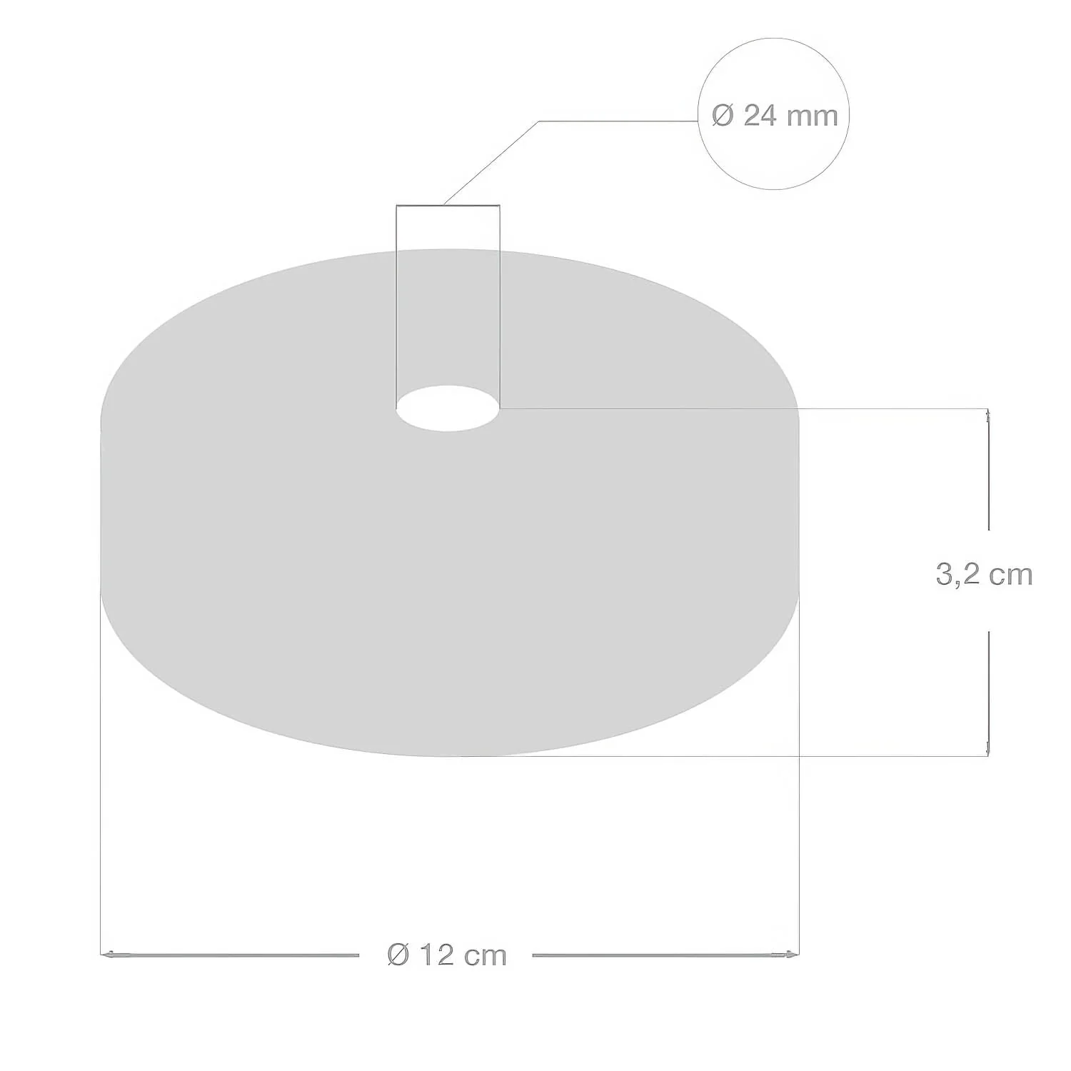 Wooden ceiling rose kit for 2XL cord - Neutral - Image 4