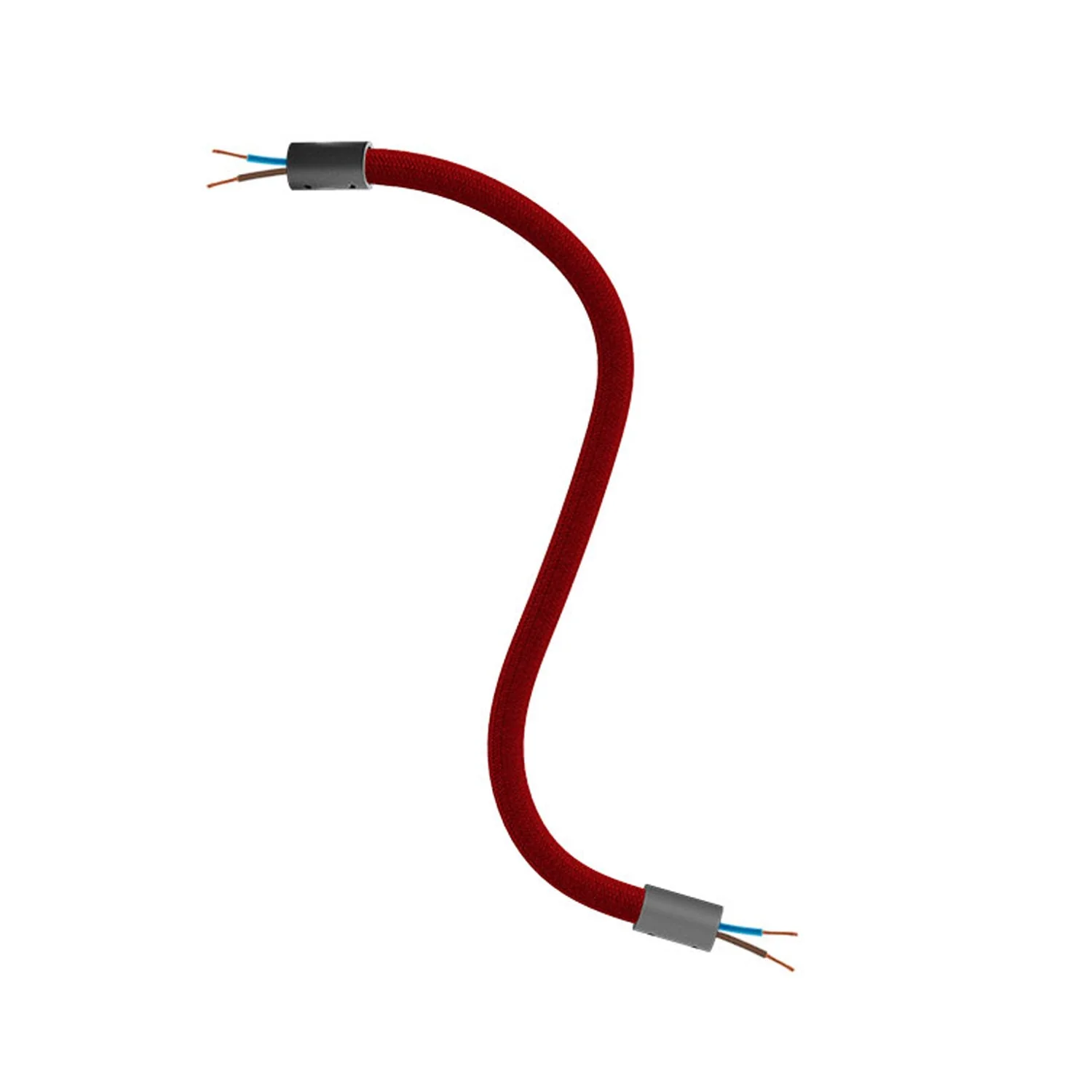 Creative Flex flexible extension tube covered in RM09 Red fabric with metal terminals - Image 12