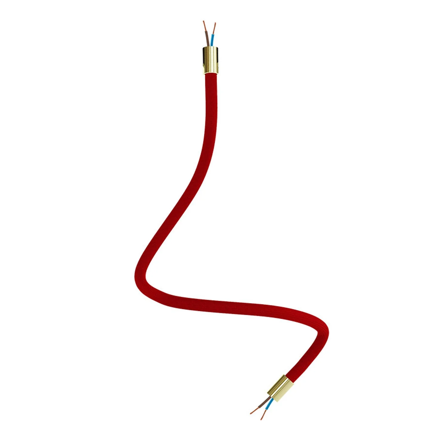 Creative Flex flexible extension tube covered in RM09 Red fabric with metal terminals - Image 36