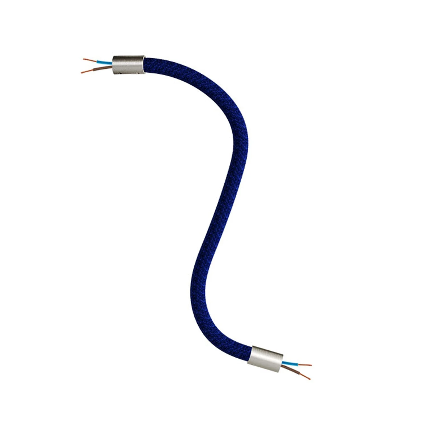 Creative Kit Flex flexible extension tube covered in RM20 dark blue fabric with metal terminals - Image 19