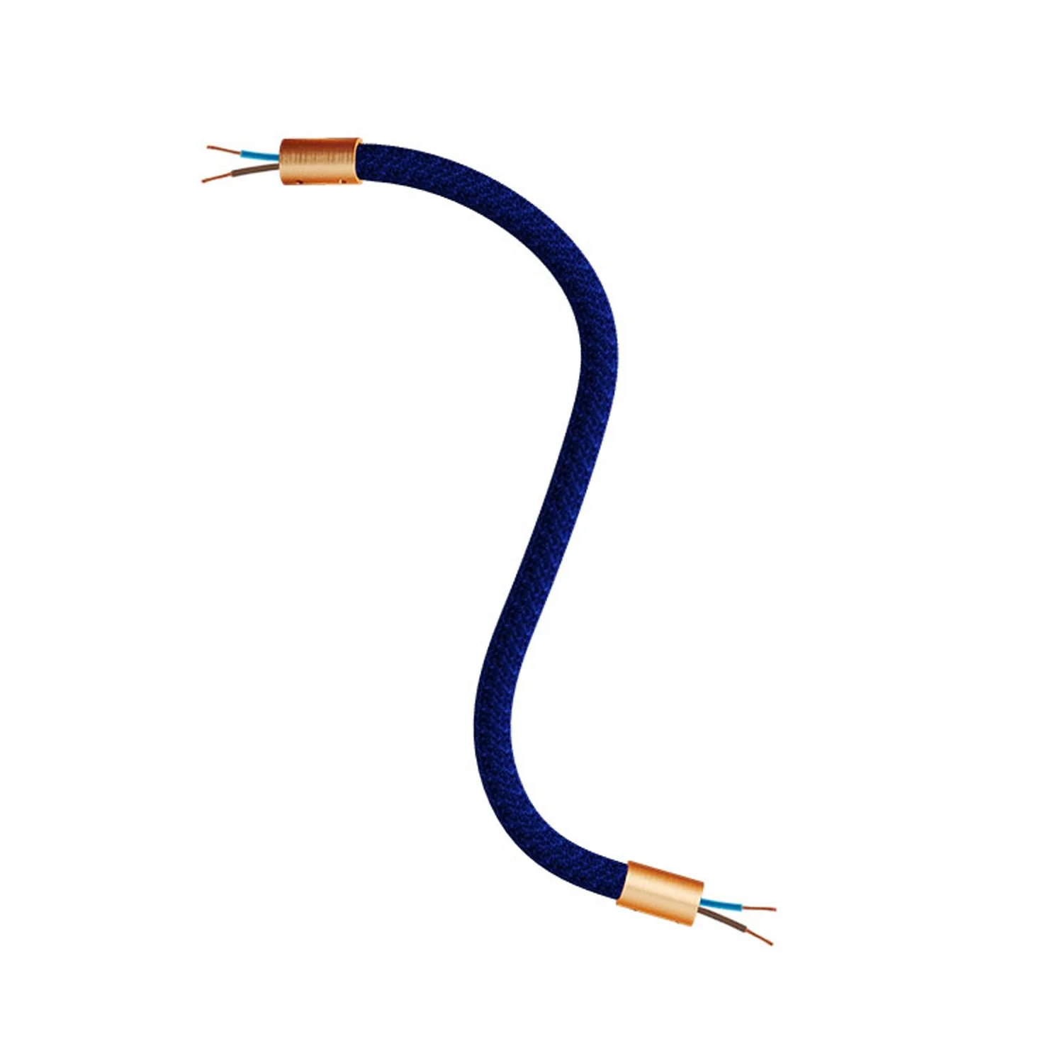 Creative Kit Flex flexible extension tube covered in RM20 dark blue fabric with metal terminals - Image 26
