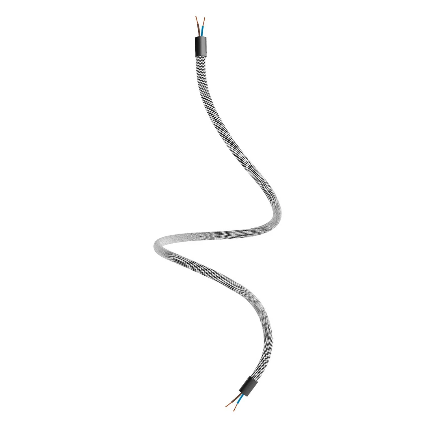 Creative Flex kit flexible extension tube covered in RZ04 Black White fabric with metal terminals - Image 17