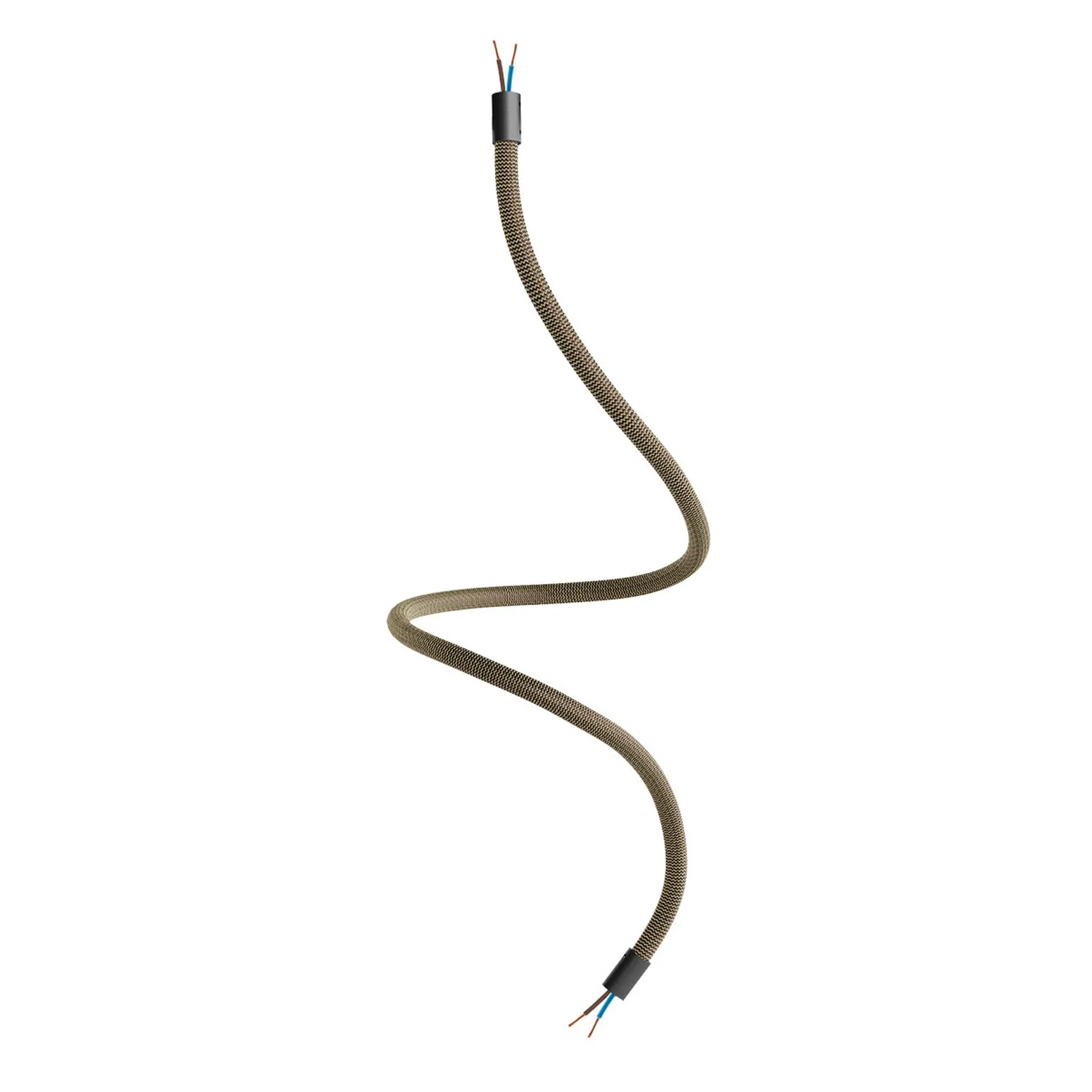 Kit Creative Flex flexible extension tube covered in RZ24 Black and Gold fabric with metal terminals - Image 17