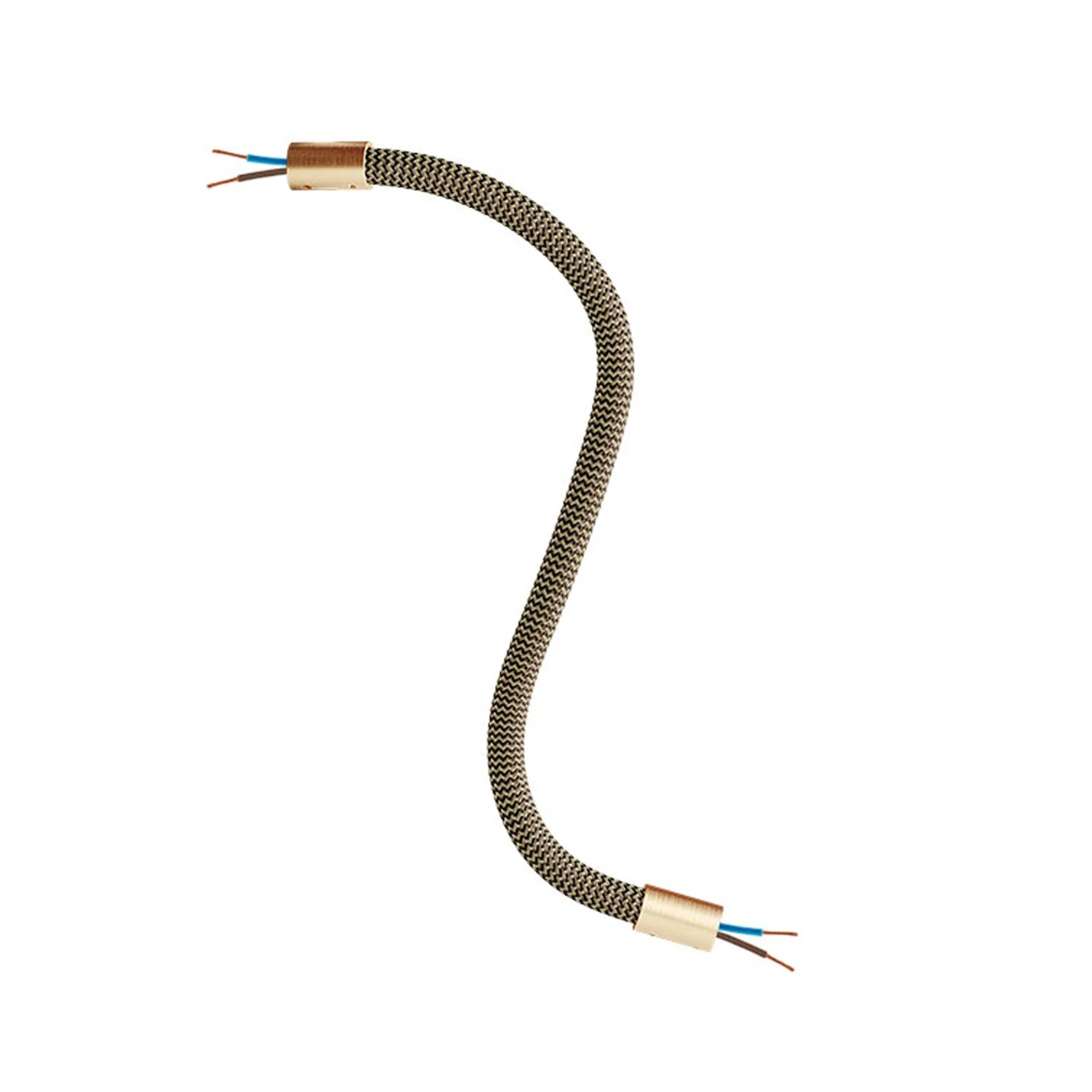 Kit Creative Flex flexible extension tube covered in RZ24 Black and Gold fabric with metal terminals - Image 33