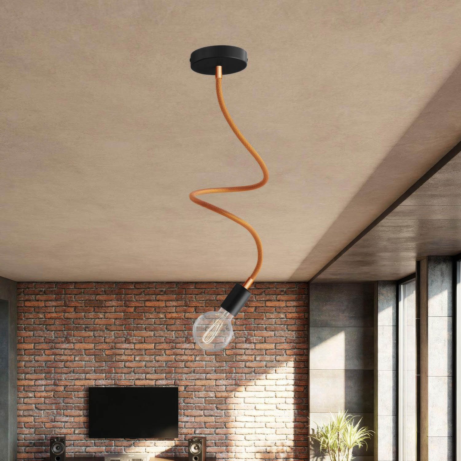 Creative Flex extension flexible tube covered in RM74 Copper fabric with metal terminals - Image 32