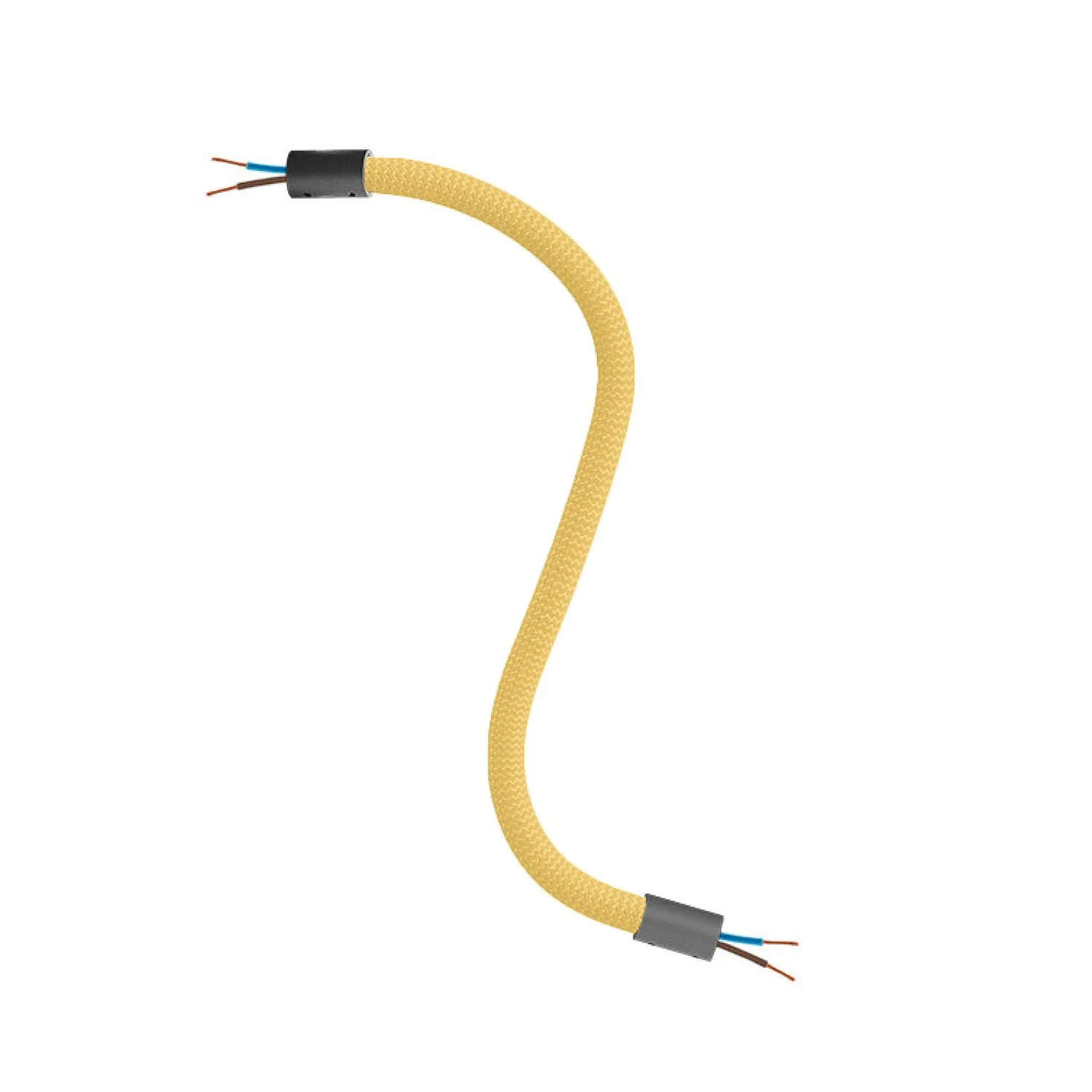 Creative Flex fabric-covered flexible tube RM79 Mustard with metal terminals - Image 12