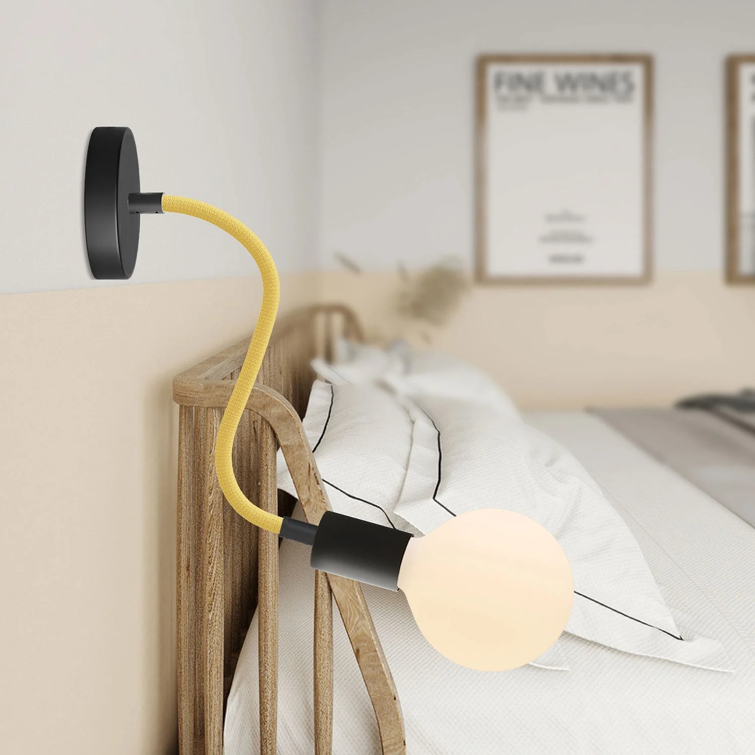 Creative Flex fabric-covered flexible tube RM79 Mustard with metal terminals - Image 13
