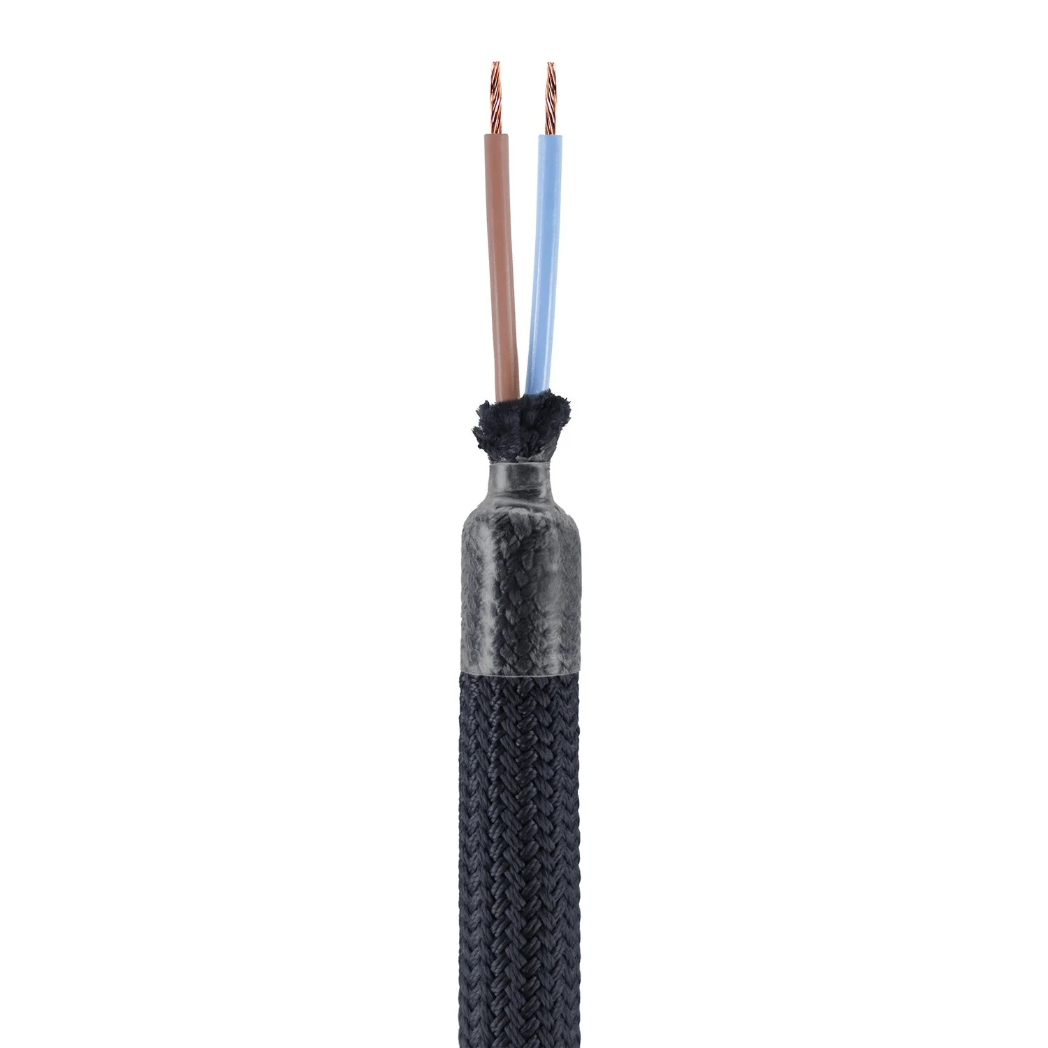 Kit Creative Flex extension flexible tube covered in RM04 Black fabric with metal terminals - Image 2