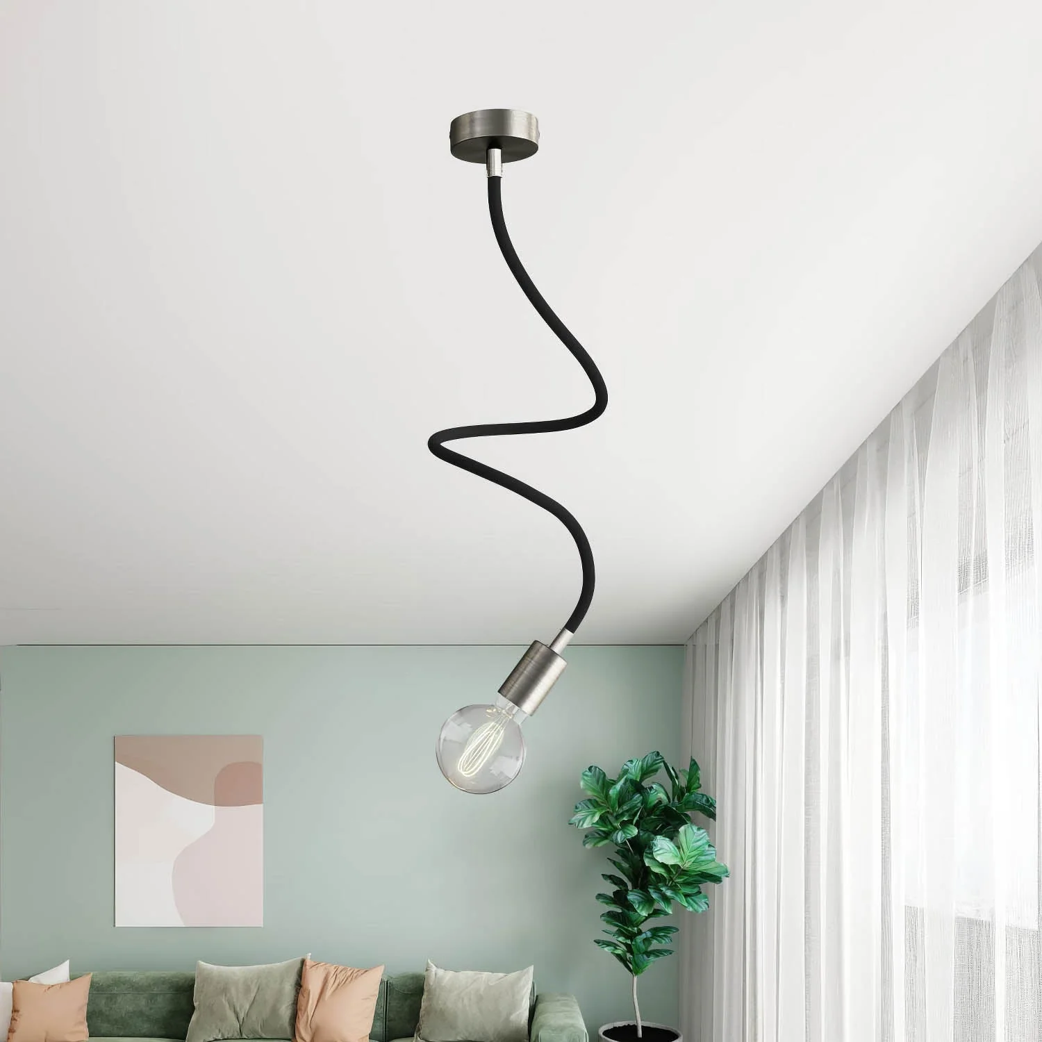 Kit Creative Flex extension flexible tube covered in RM04 Black fabric with metal terminals - Image 25